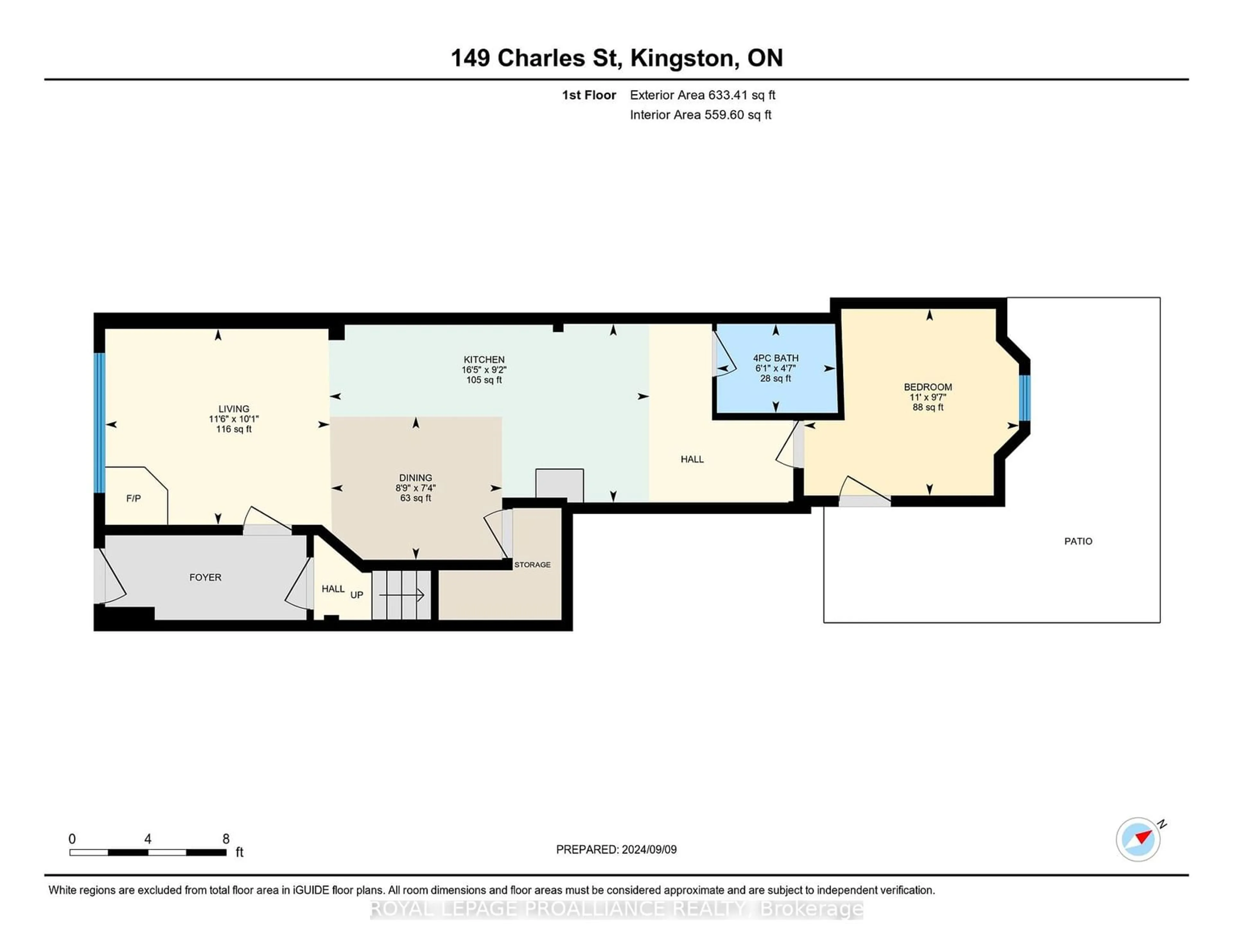 Floor plan for 149 Charles St, Kingston Ontario K7K 1V8