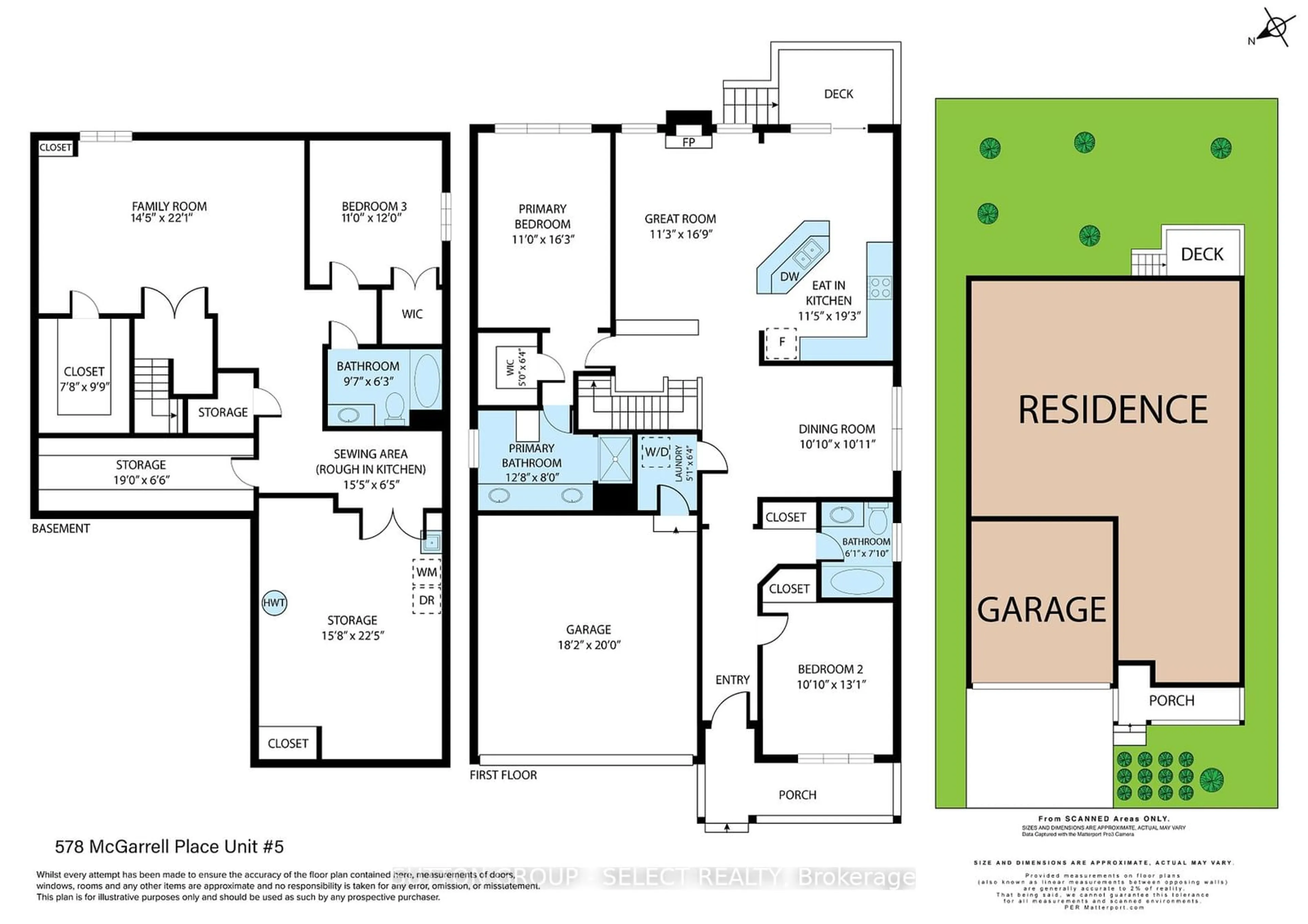 Floor plan for 578 MCGARRELL Pl #5, London Ontario N6G 5M1