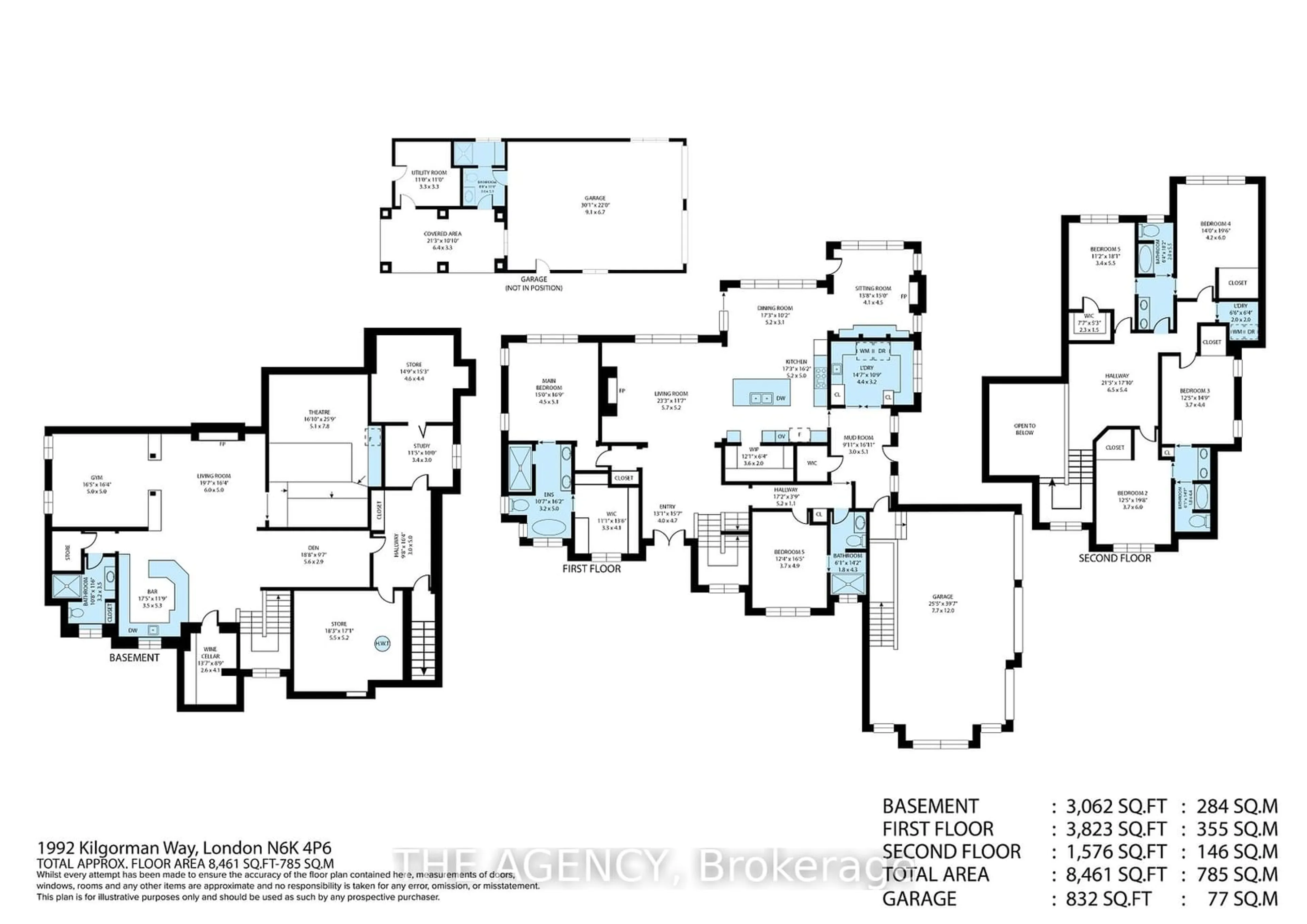 Floor plan for 1992 Kilgorman Way, London Ontario N6K 0G6