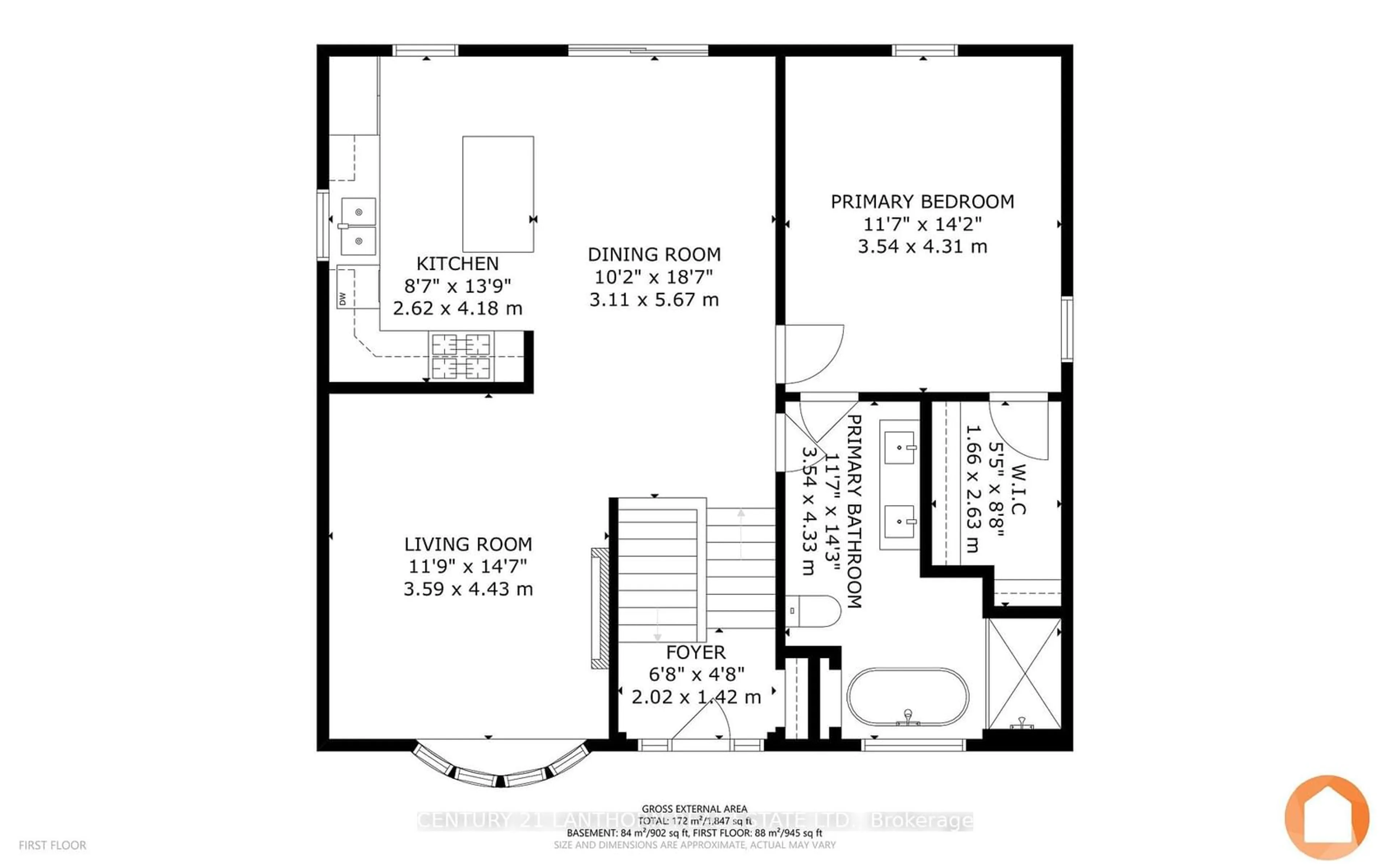 Floor plan for 10 Spring St, Prince Edward County Ontario K0K 2T0