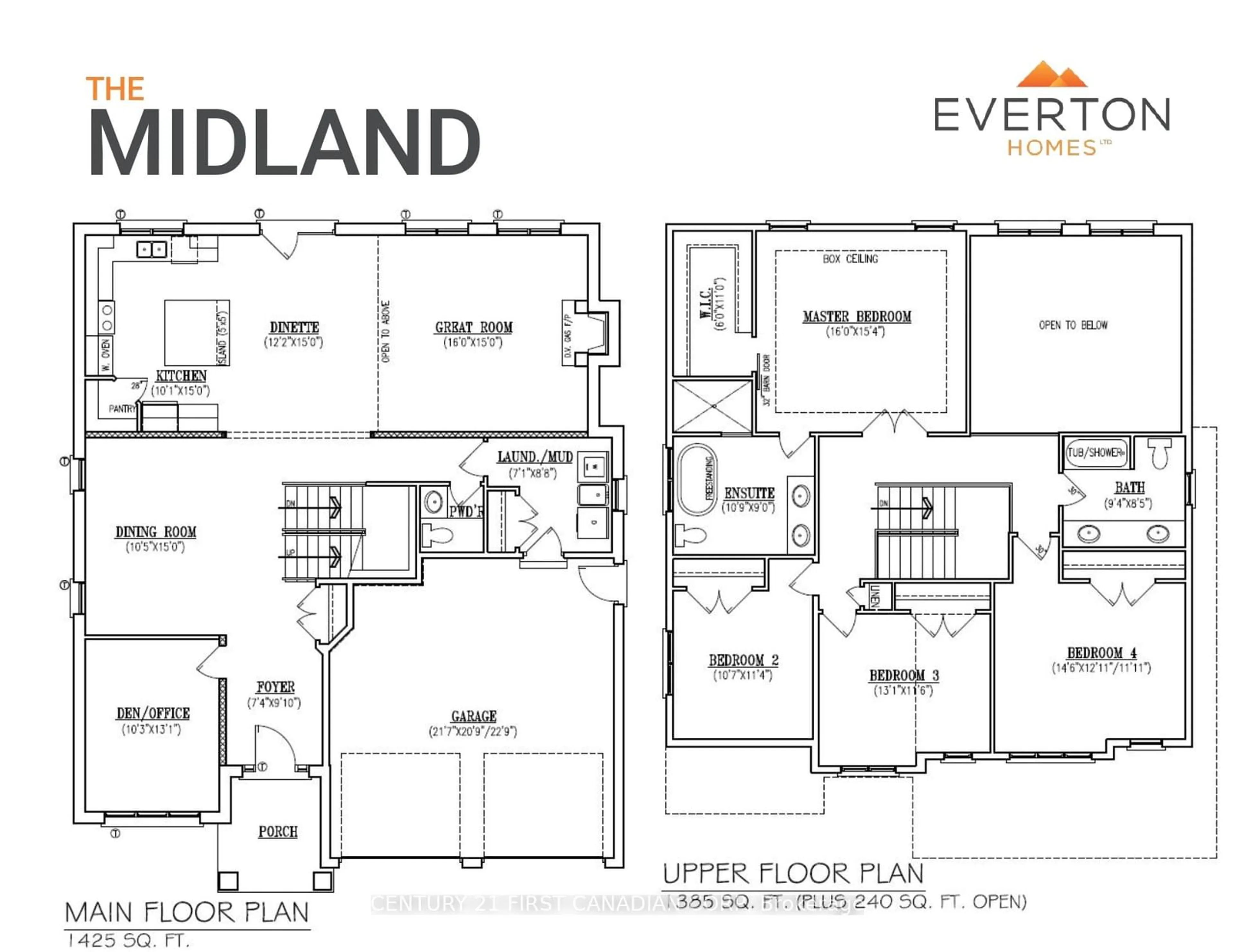 Floor plan for Lot 18 Linkway Blvd, London Ontario N6K 4N9