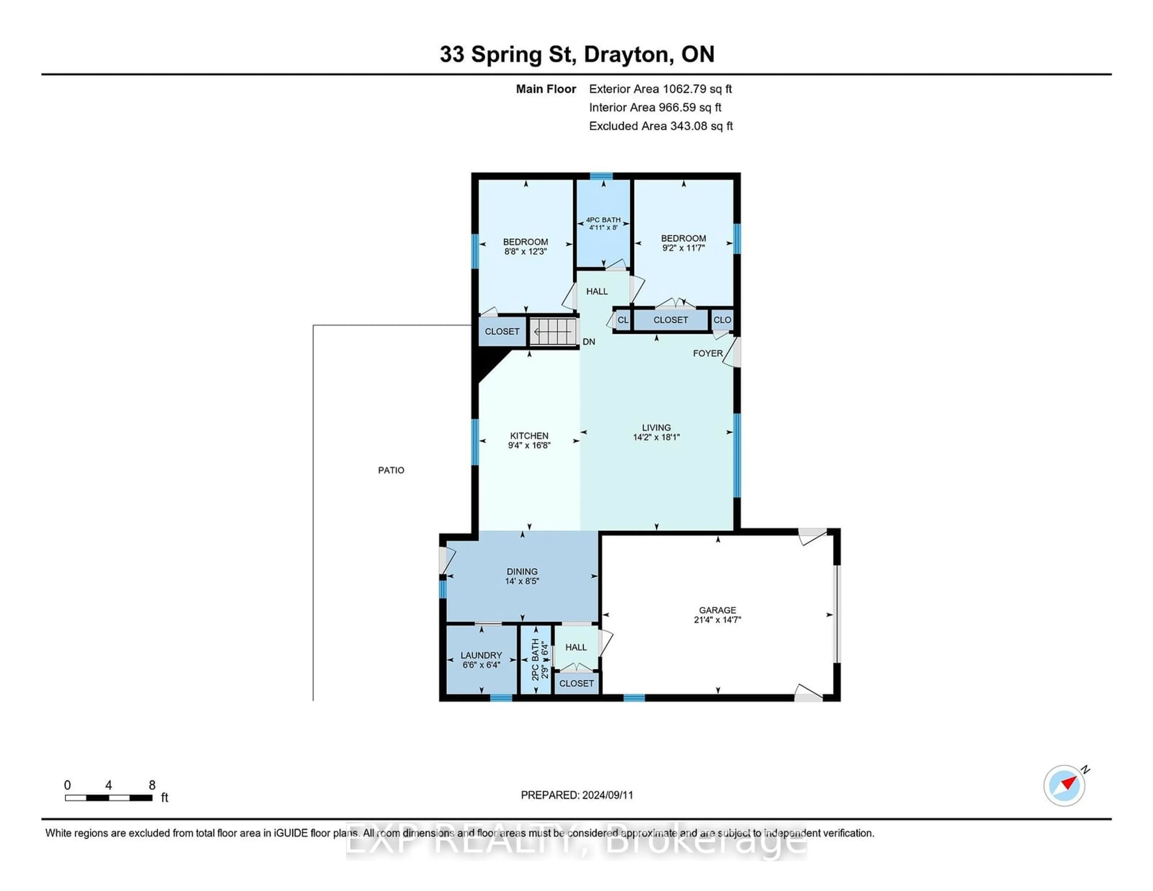 Floor plan for 33 Spring St, Mapleton Ontario N0G 1P0