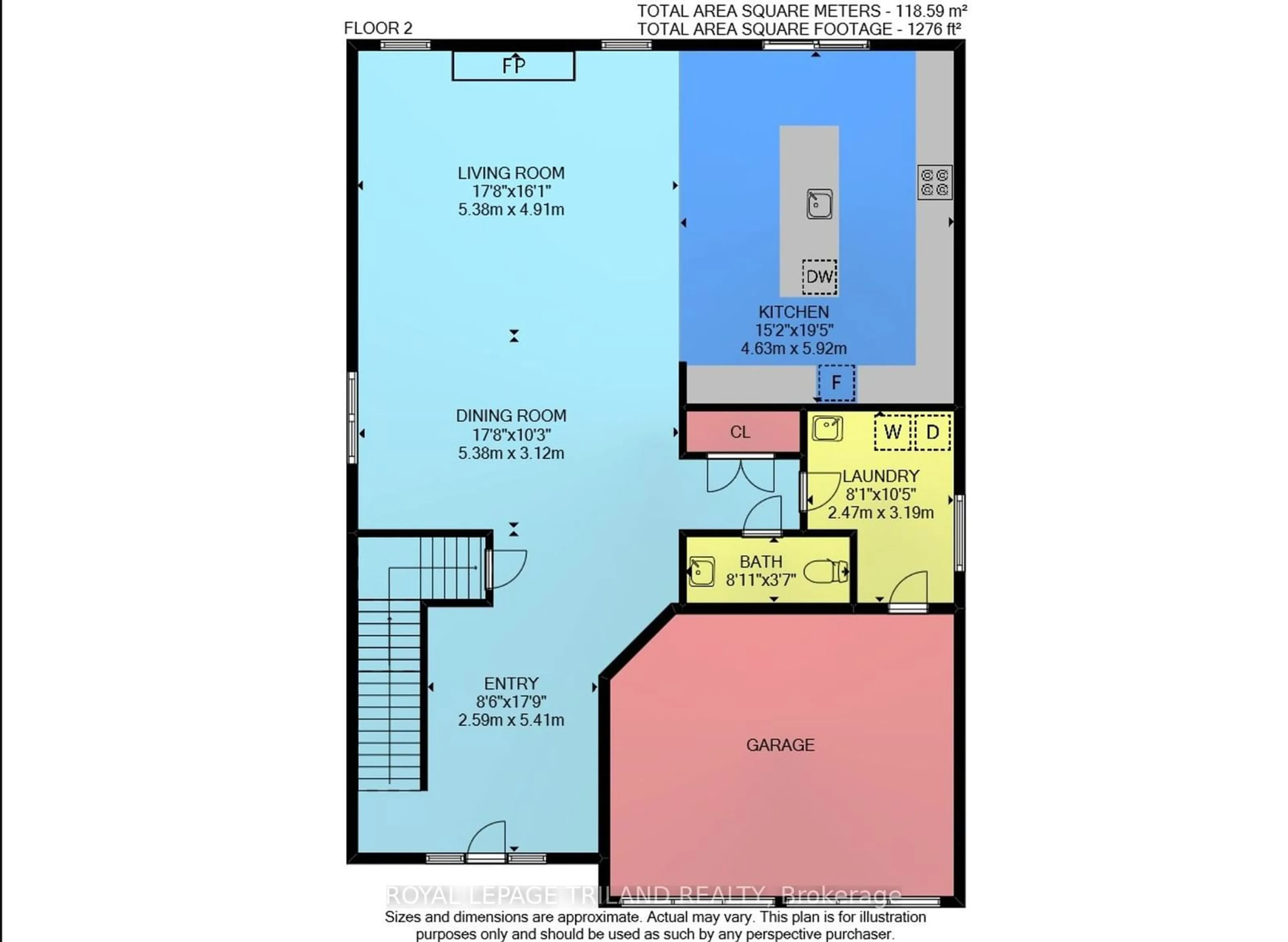 Floor plan for 2438 Red Thorne Ave, London Ontario N6P 0E7