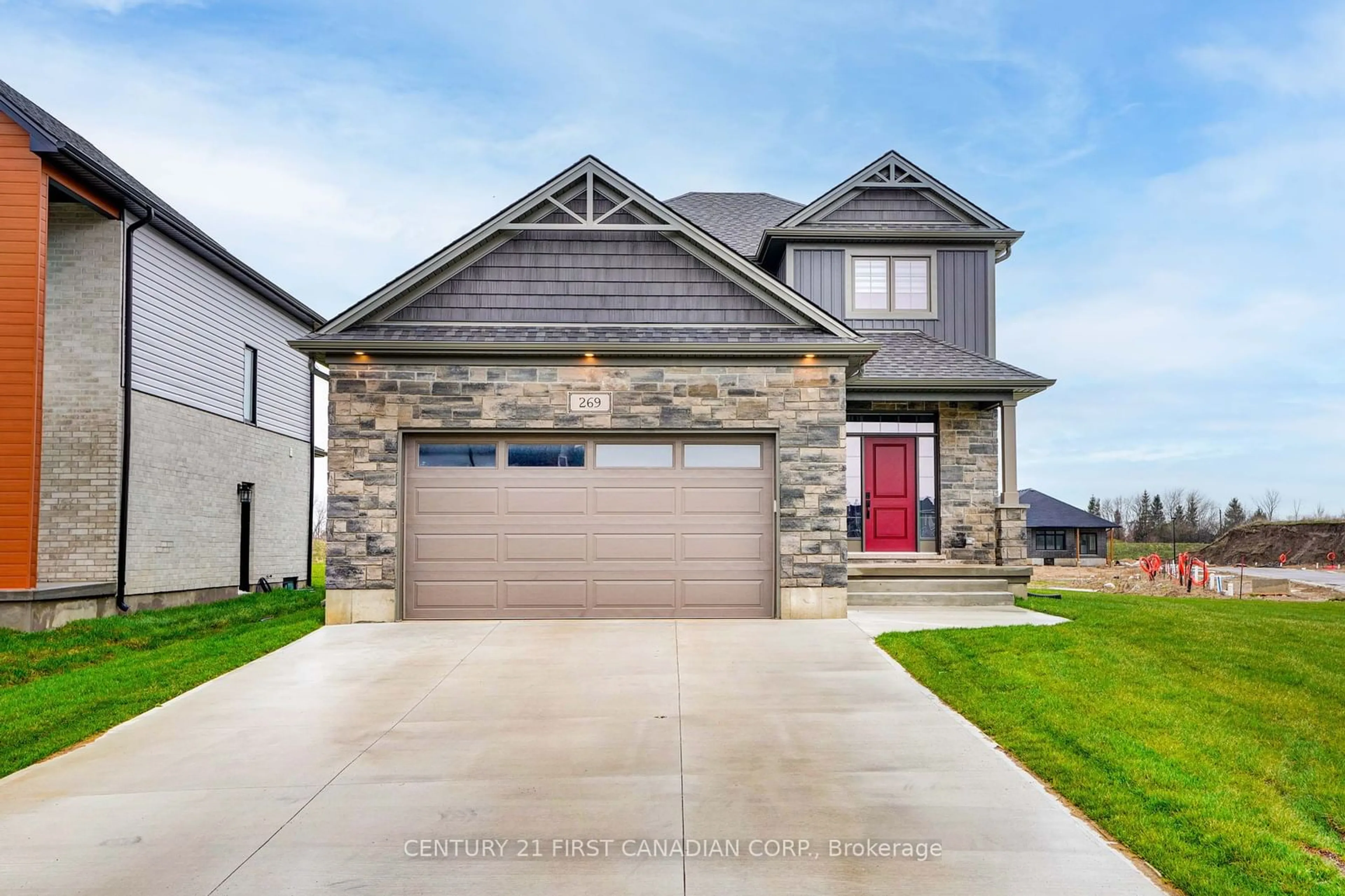 Frontside or backside of a home, the street view for 269 Greene St, South Huron Ontario N0M 1S3