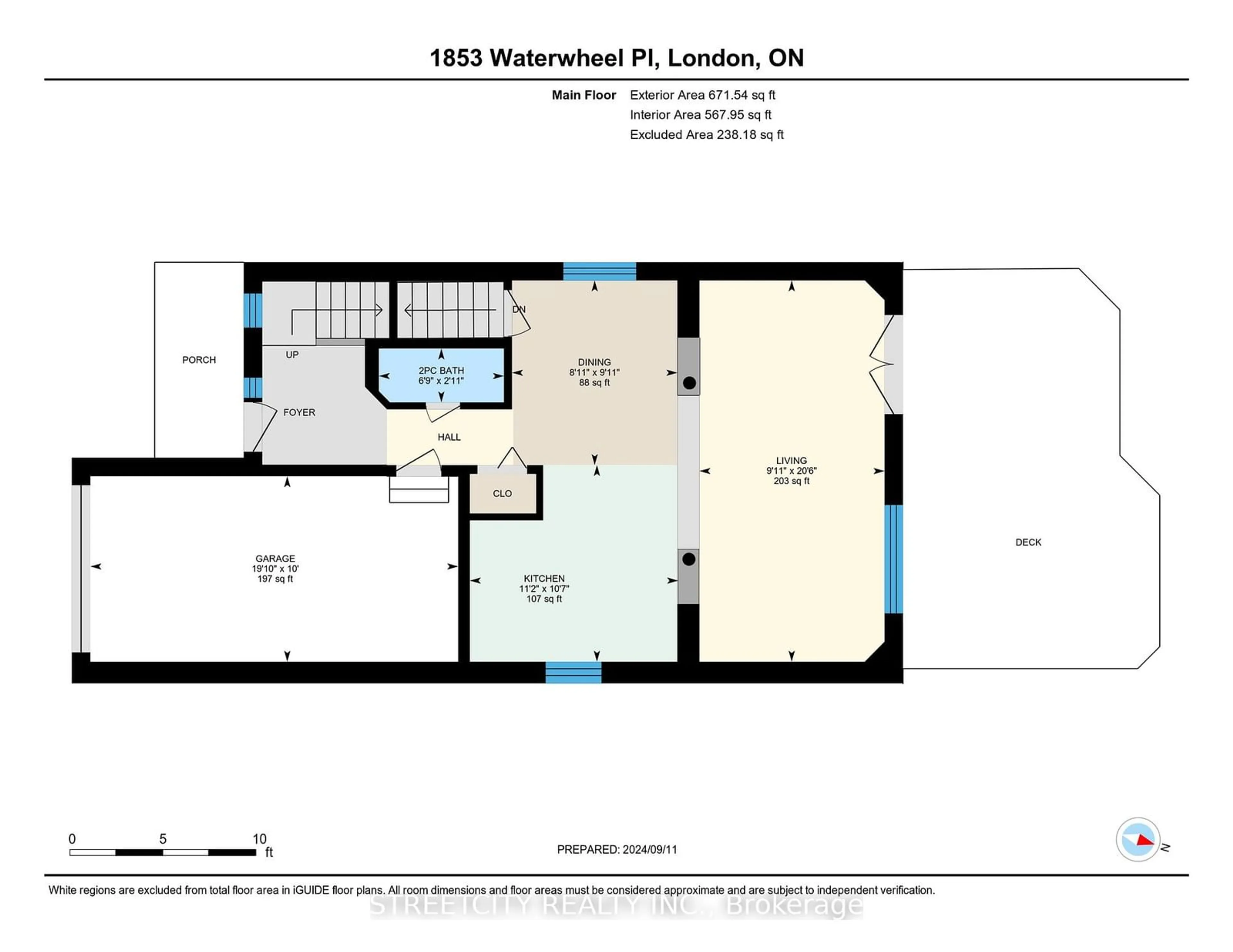 Floor plan for 1853 Waterwheel Pl, London Ontario N5X 4K4