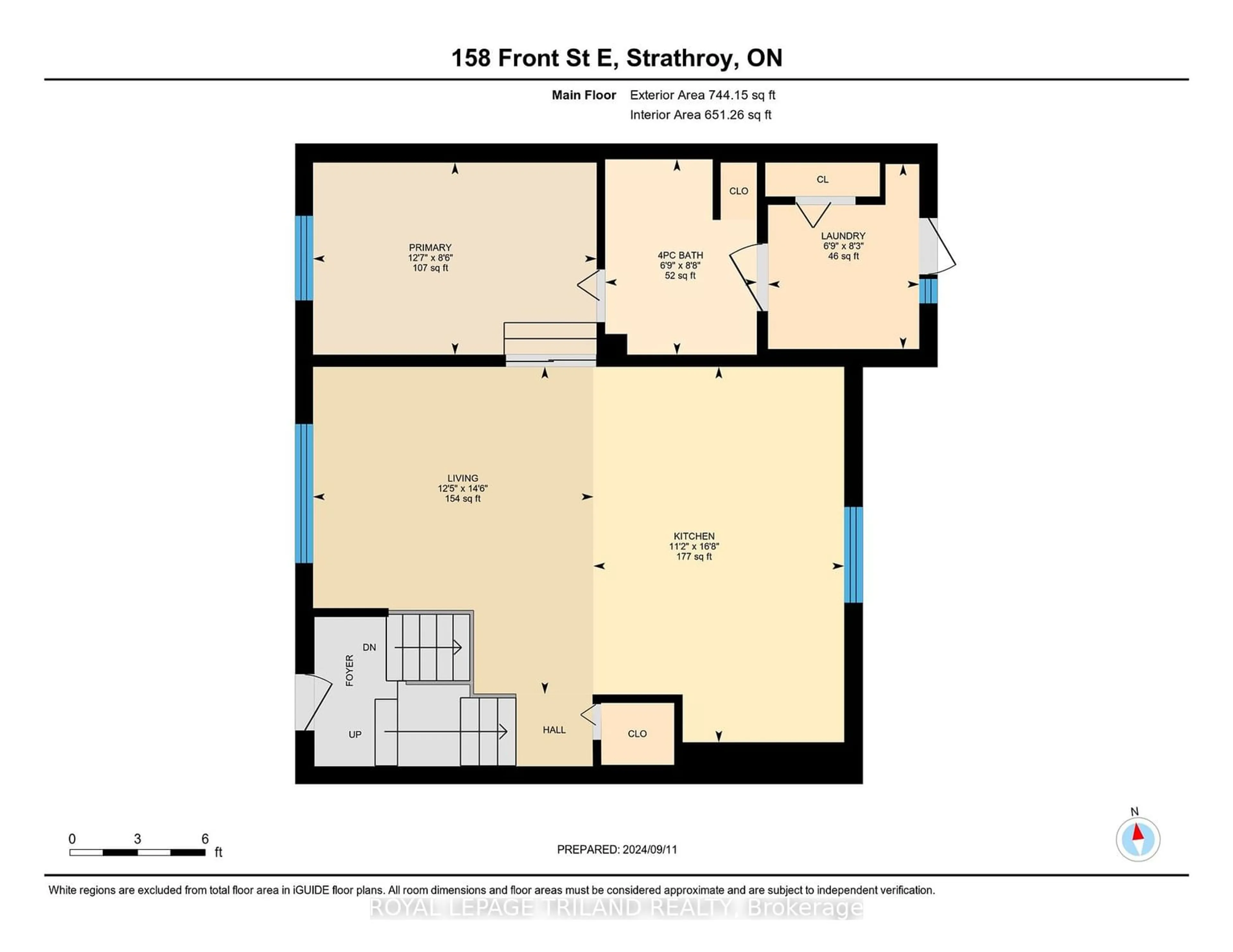 Floor plan for 158 Front St, Strathroy-Caradoc Ontario N7G 1Z1