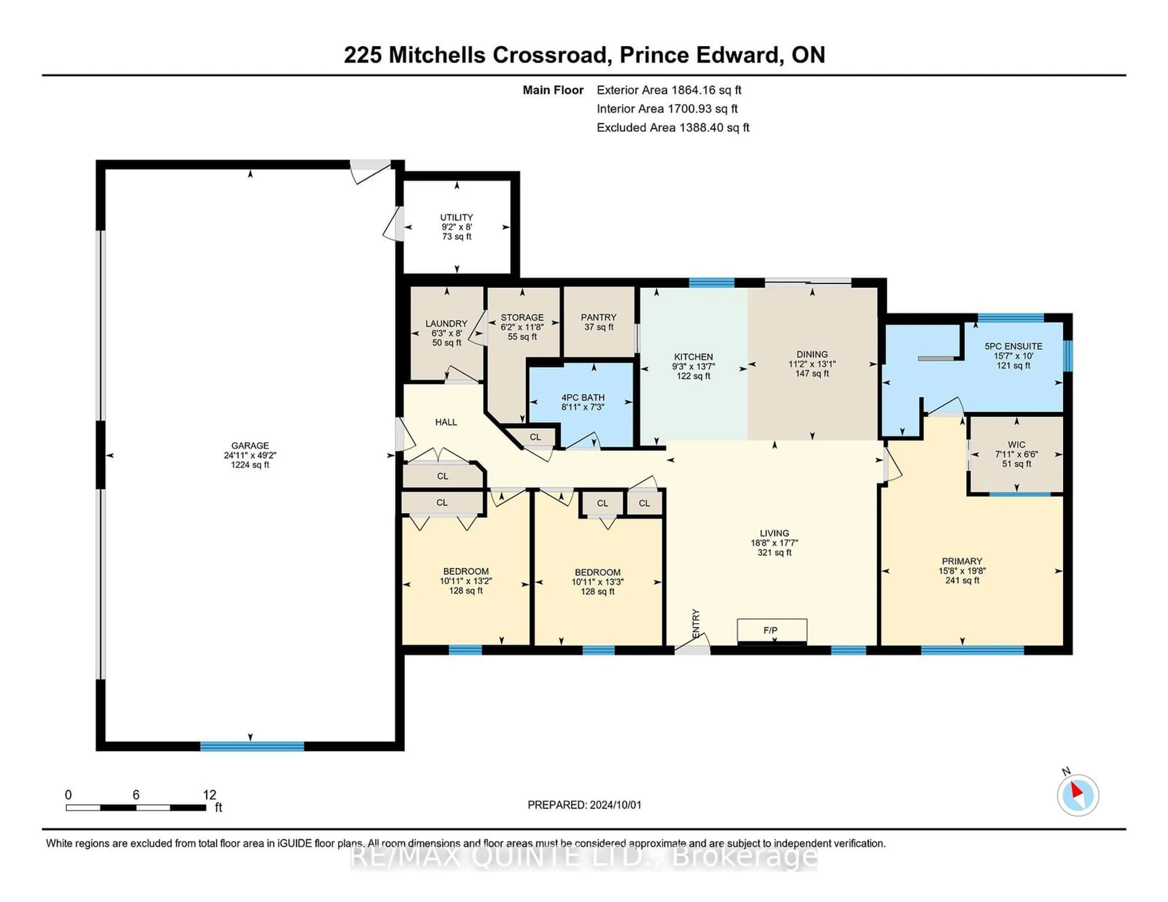 Floor plan for 225 Mitchell's Crossroad, Prince Edward County Ontario K0K 2T0