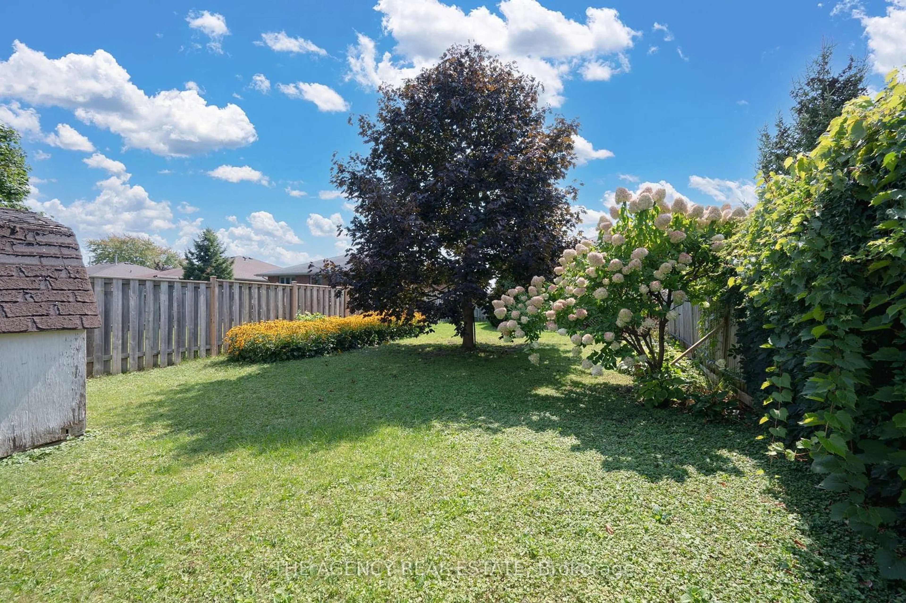 Patio, the fenced backyard for 360 Highview Dr, St. Thomas Ontario N5R 5Z6