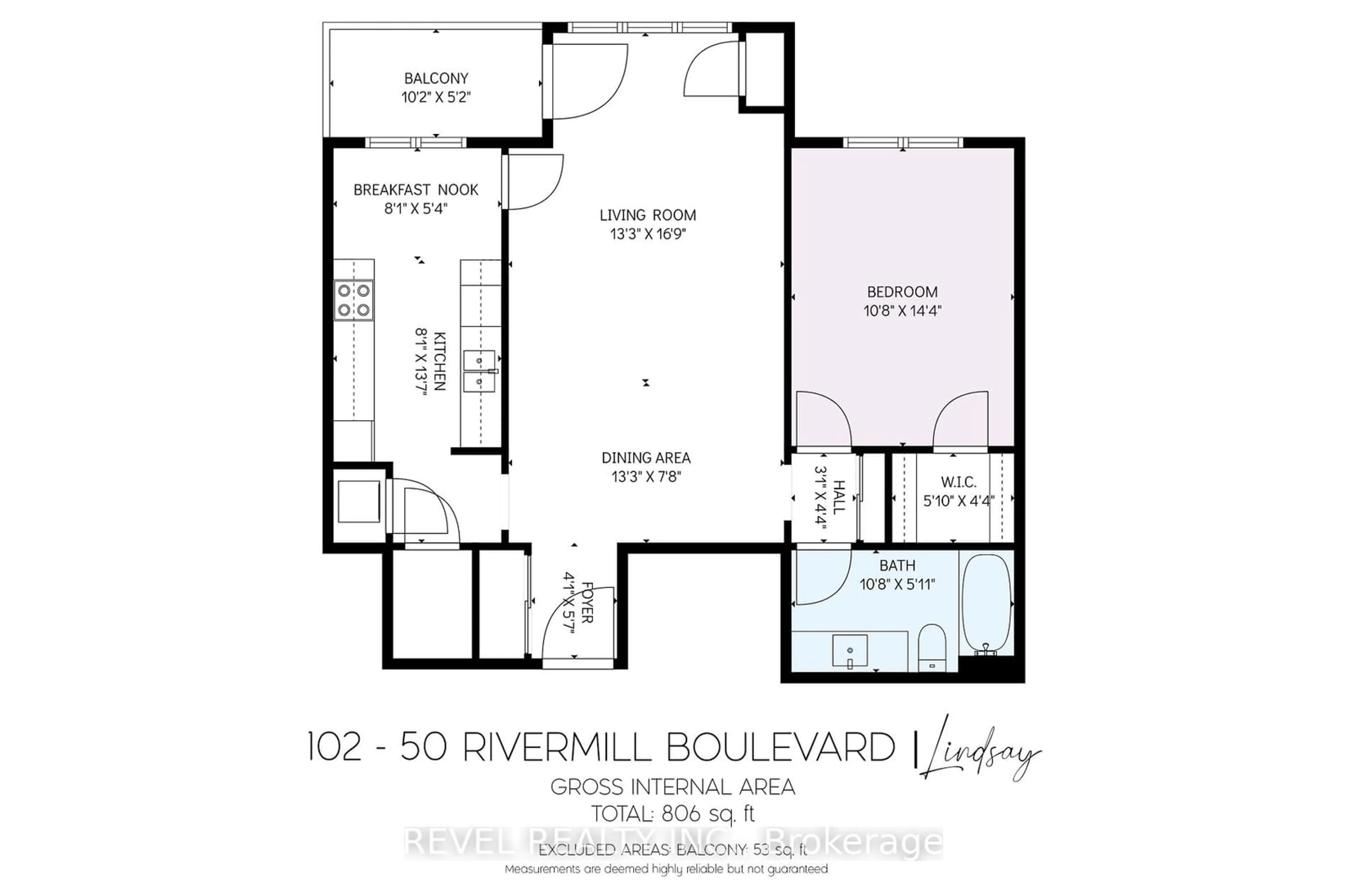 Floor plan for 50 RIVERMILL Blvd #102, Kawartha Lakes Ontario K9V 6C1