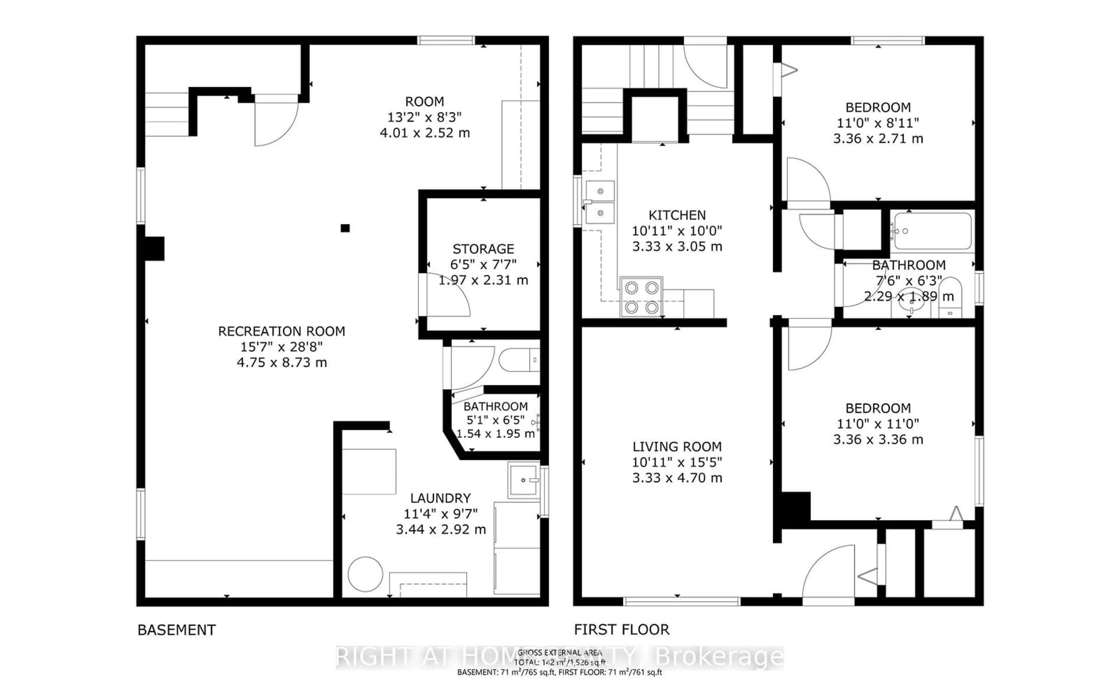 Floor plan for 114 Glencarry Ave, Hamilton Ontario L8K 3R6