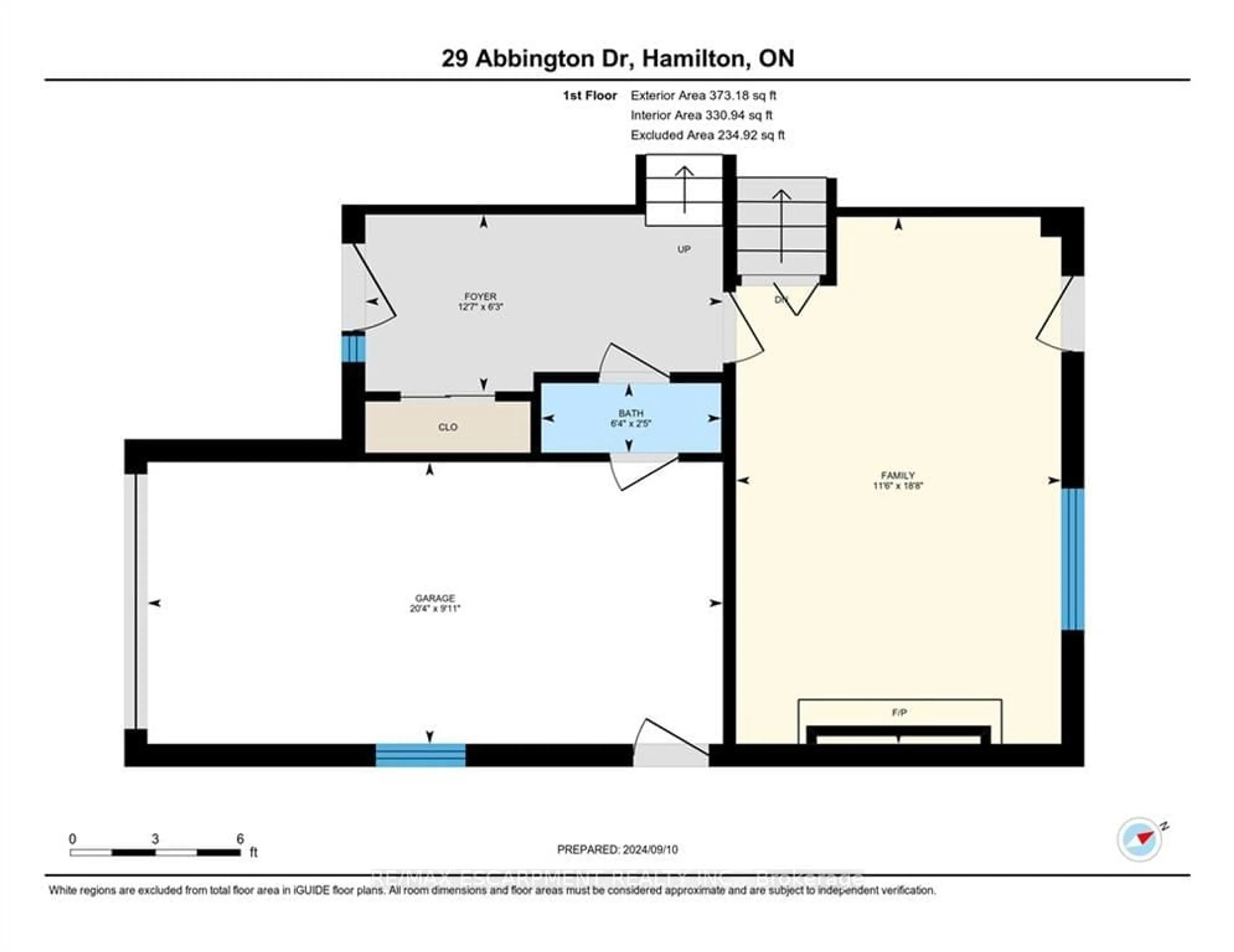 Floor plan for 29 Abbington Dr, Hamilton Ontario L9C 4R2