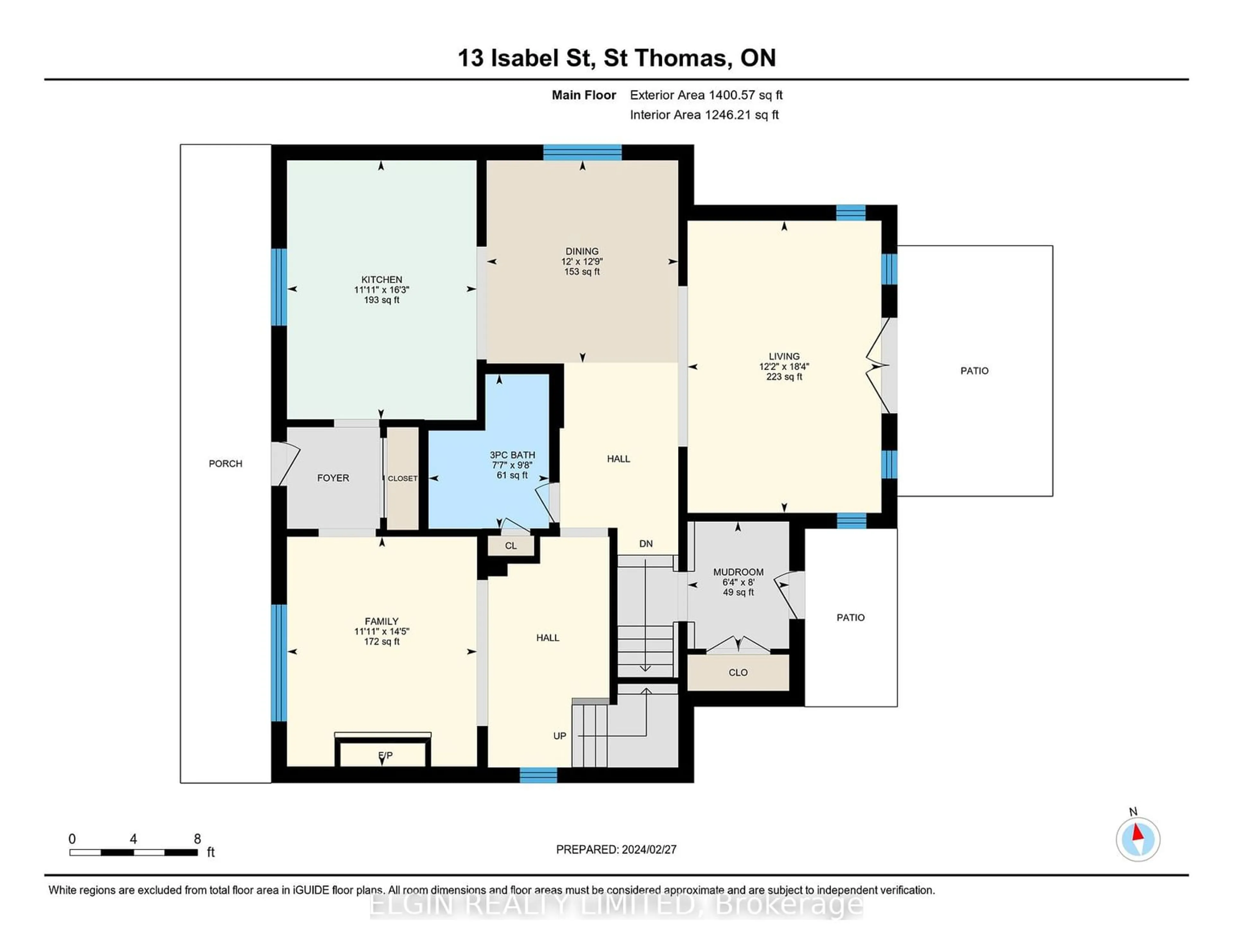 Floor plan for 13 Isabel St, St. Thomas Ontario N5R 3J6