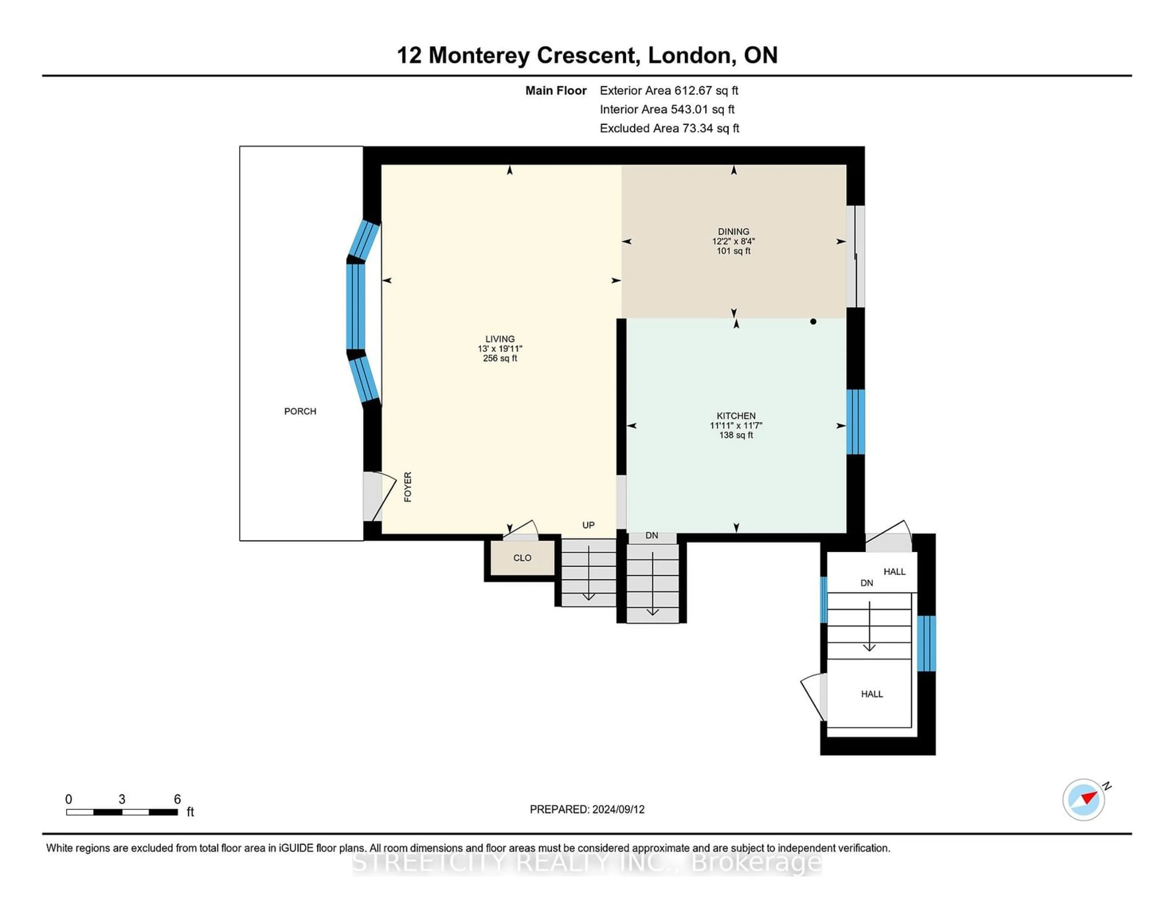 Floor plan for 12 Monterey Cres, London Ontario N6P 1C4