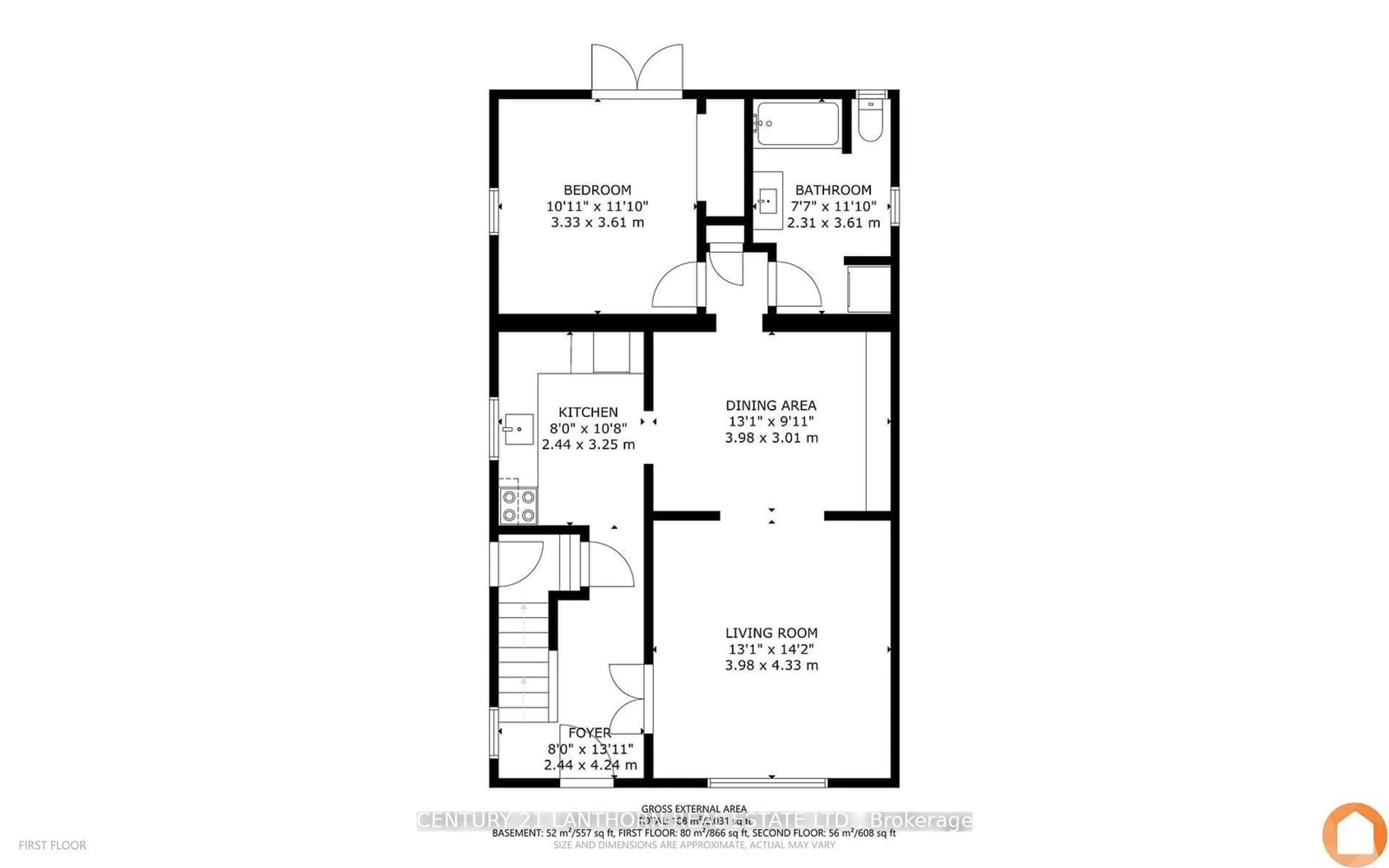 Floor plan for 137 Catharine St, Belleville Ontario K8P 1M7