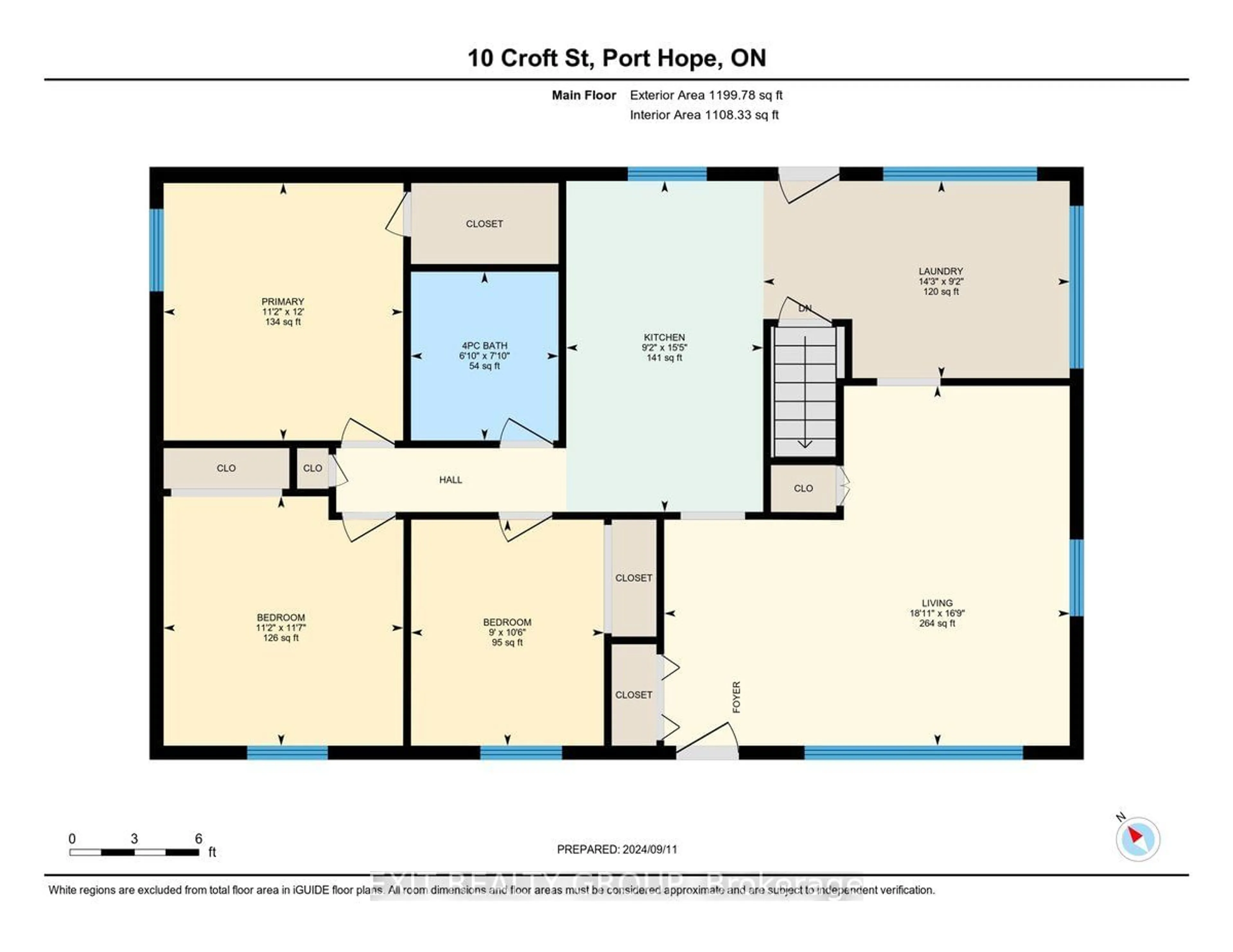 Floor plan for 10 Croft St, Port Hope Ontario L1A 1Y8