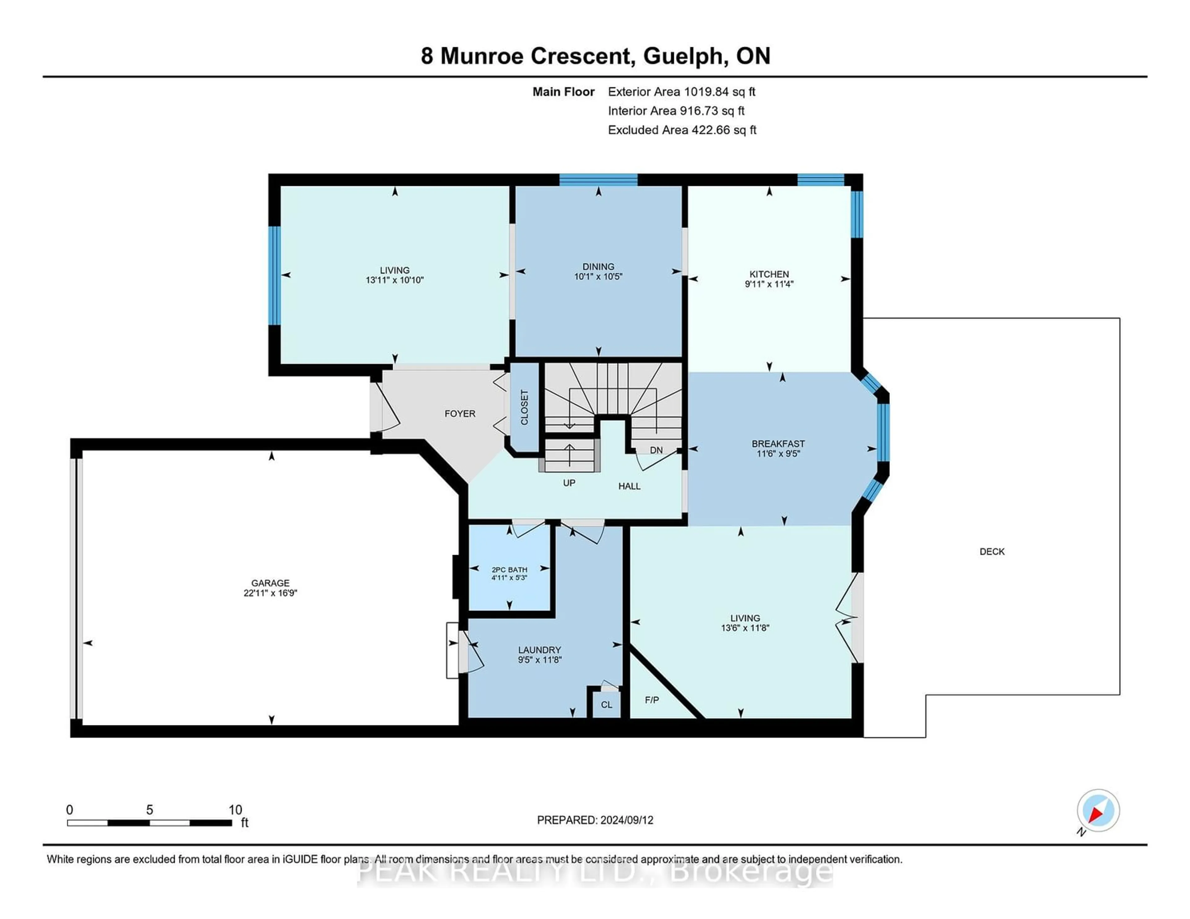 Floor plan for 8 Munroe Cres, Guelph Ontario N1G 5E3