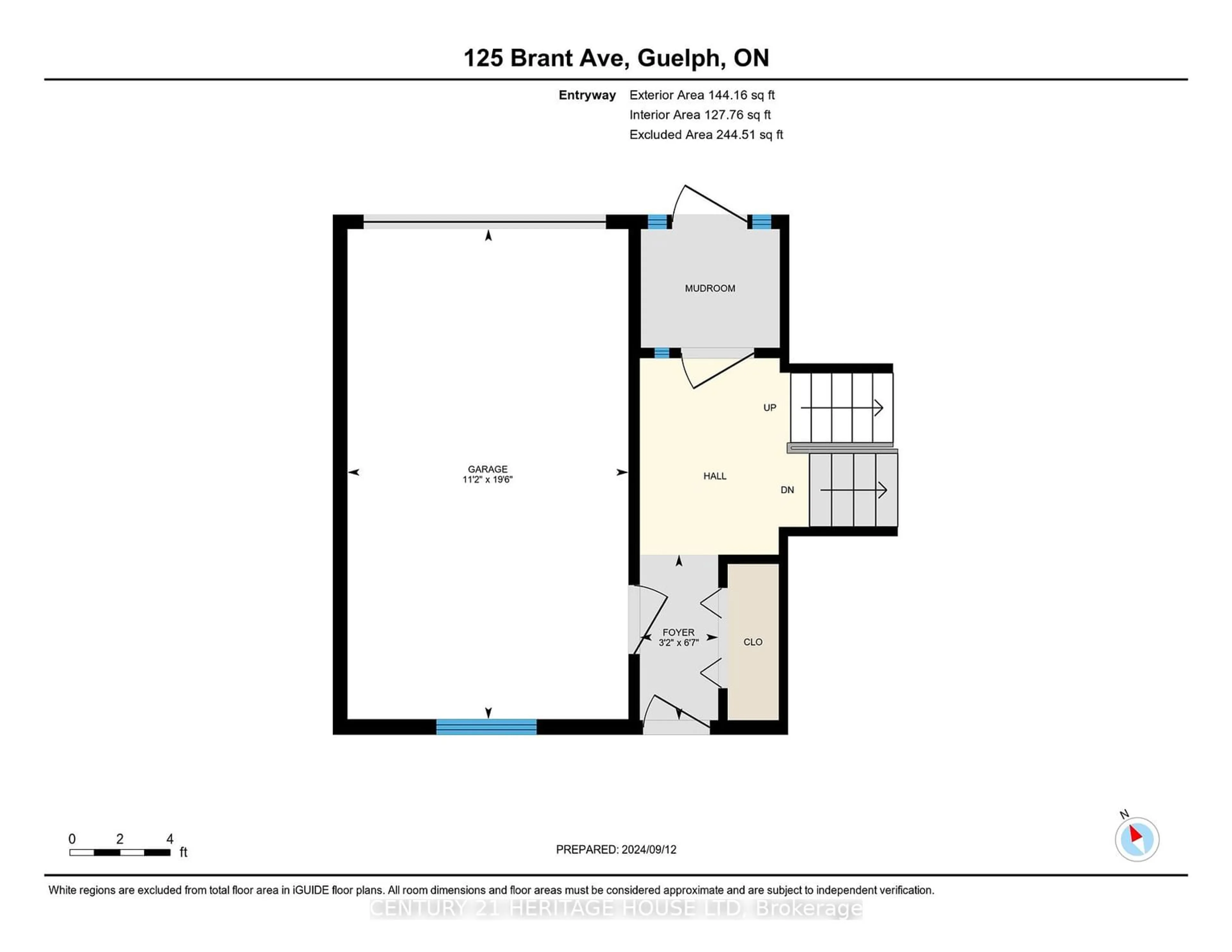 Floor plan for 125 Brant Ave, Guelph Ontario N1E 1G4