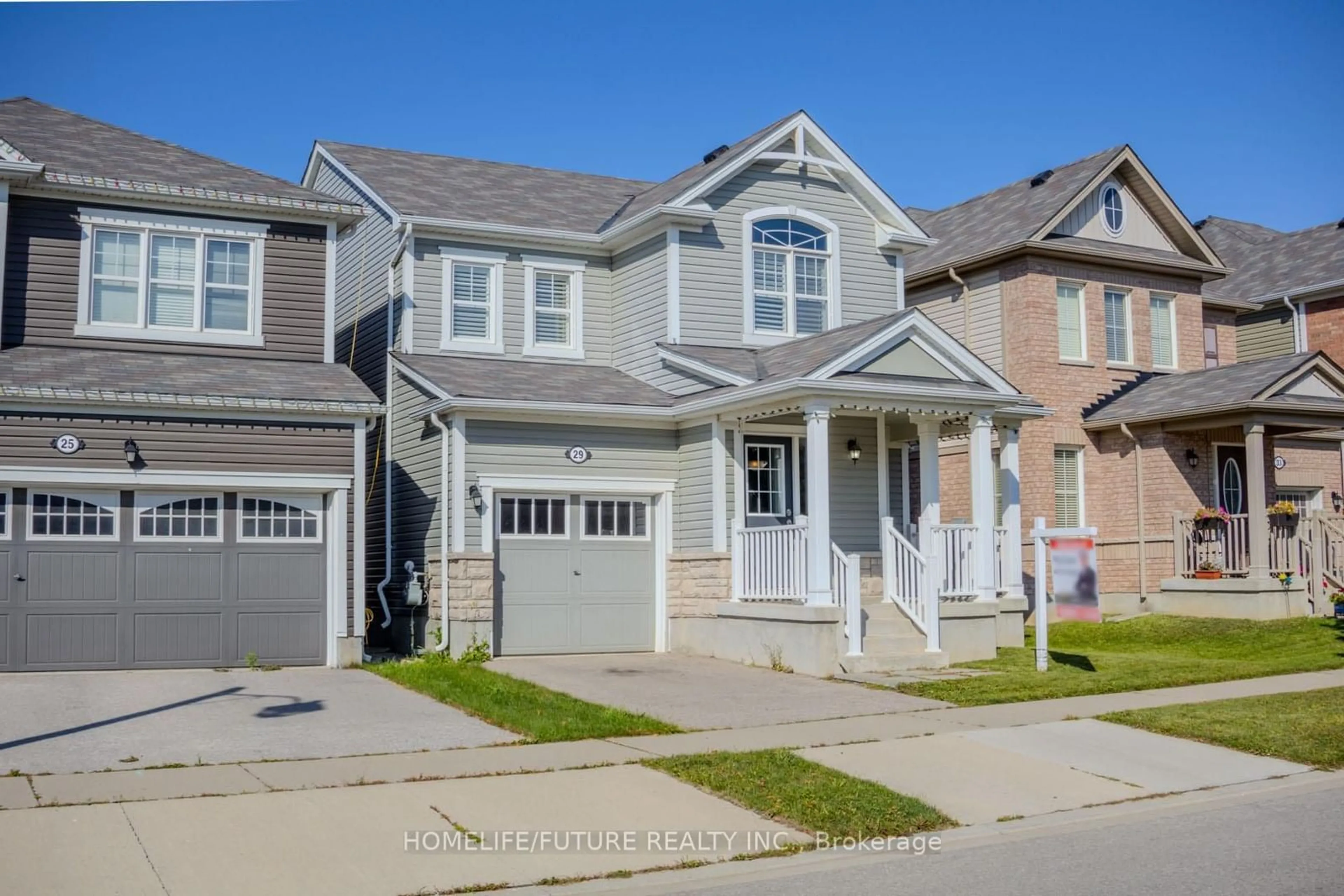 Frontside or backside of a home, the street view for 29 Blue Oak St, Kitchener Ontario N2R 0K3