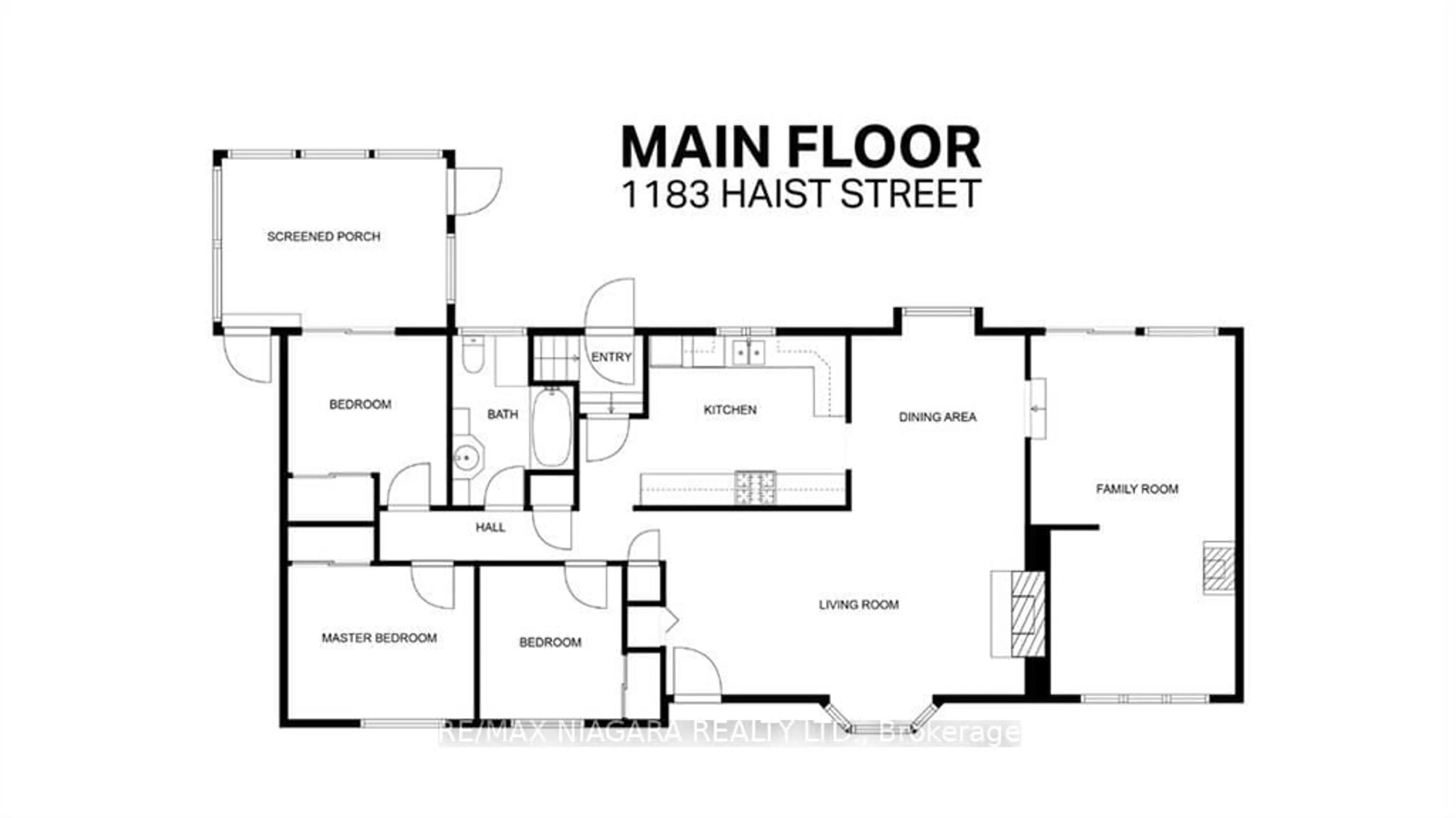 Floor plan for 1183 Haist St, Pelham Ontario L0S 1E2