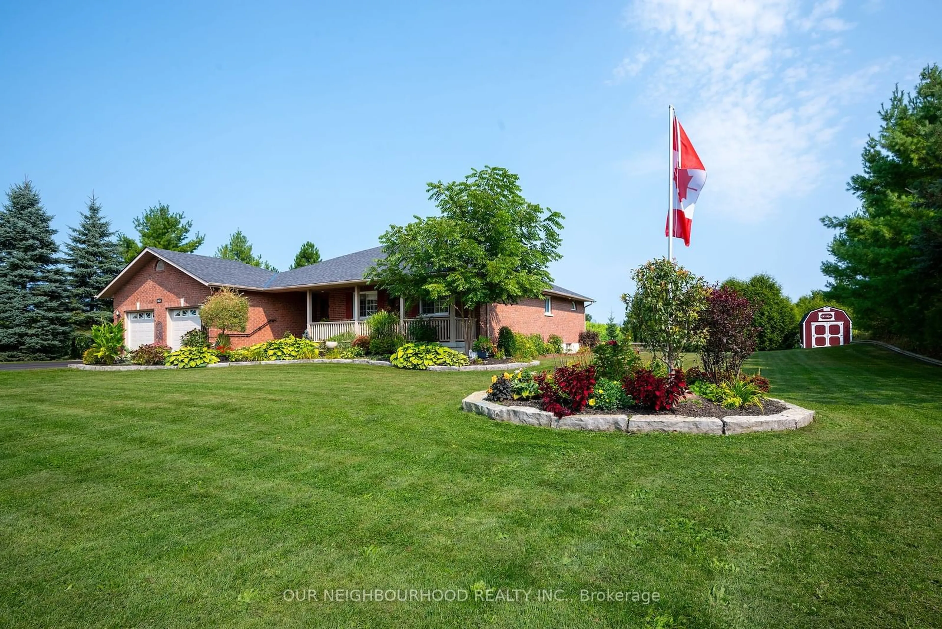 Frontside or backside of a home, the fenced backyard for 2523 Asphodel 12th Line, Asphodel-Norwood Ontario K0L 2V0