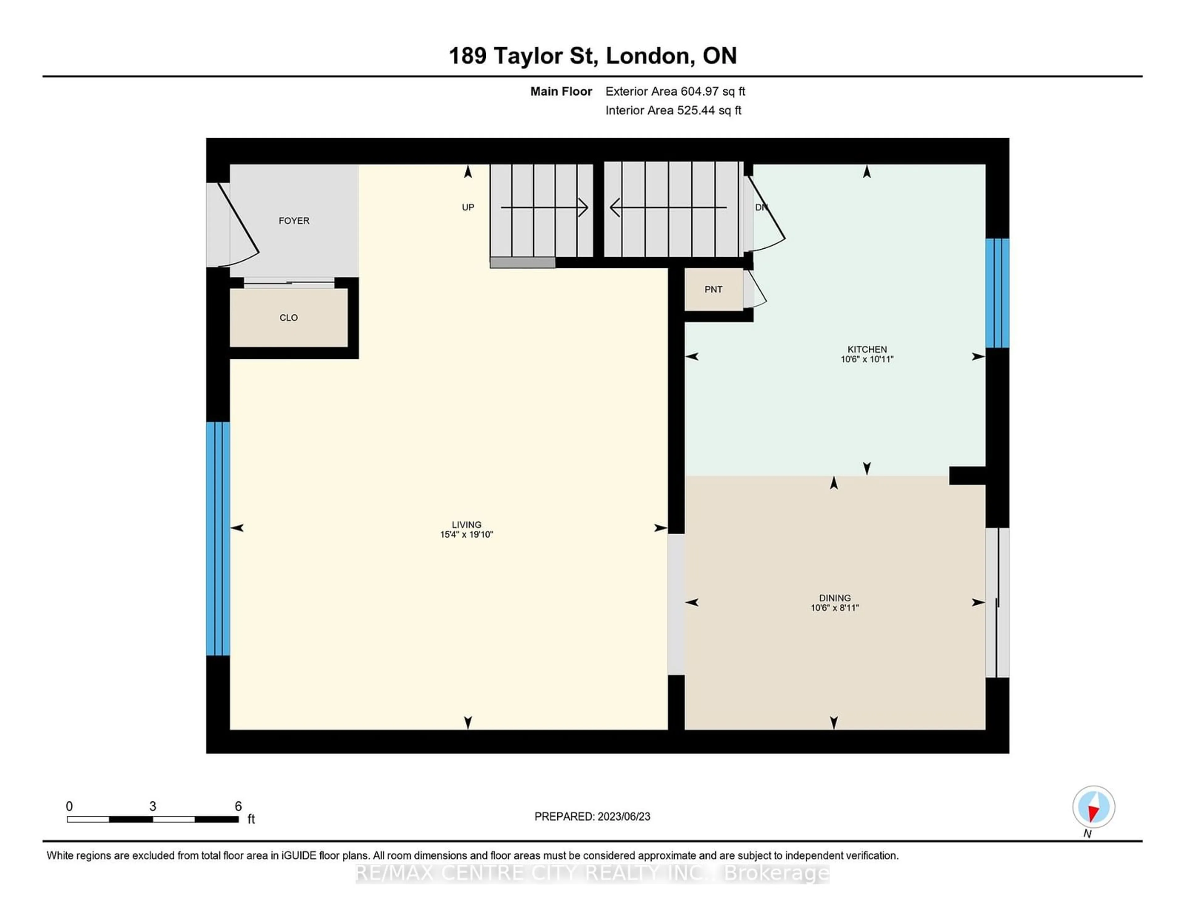 Floor plan for 187-189 Taylor St, London Ontario N5Y 2J3