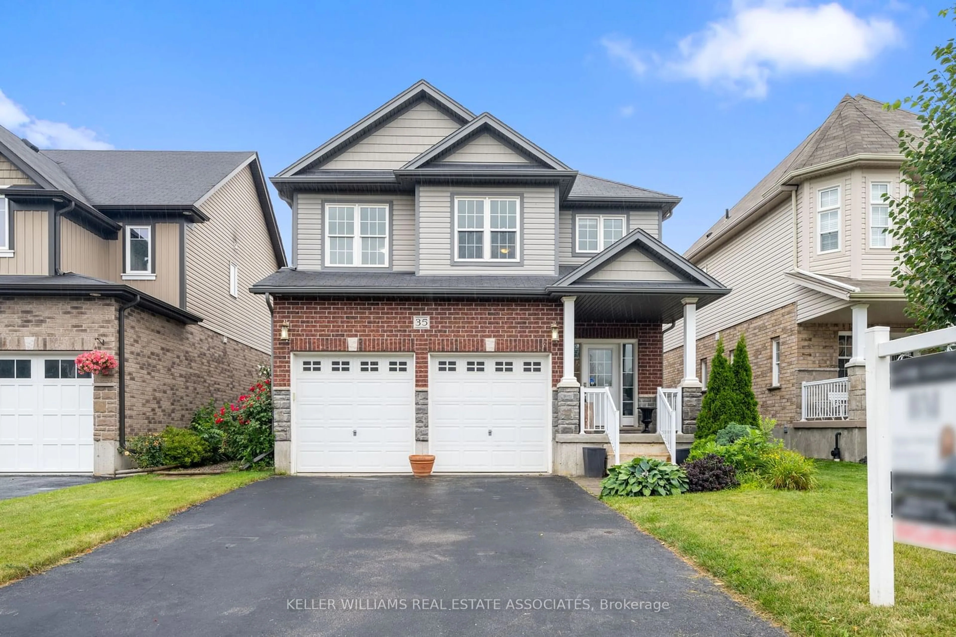 Frontside or backside of a home, the street view for 35 Freure Dr, Cambridge Ontario N1S 0A2