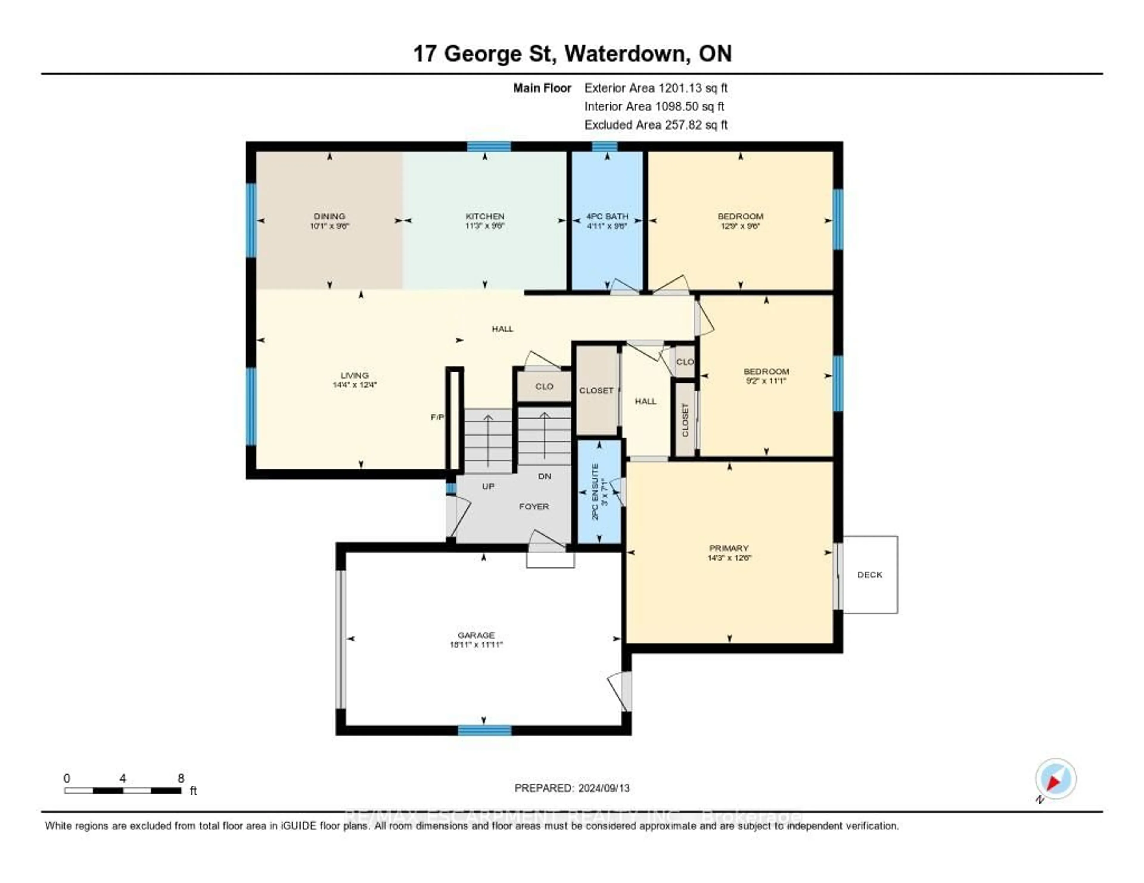 Floor plan for 17 George St, Hamilton Ontario L0R 2H0