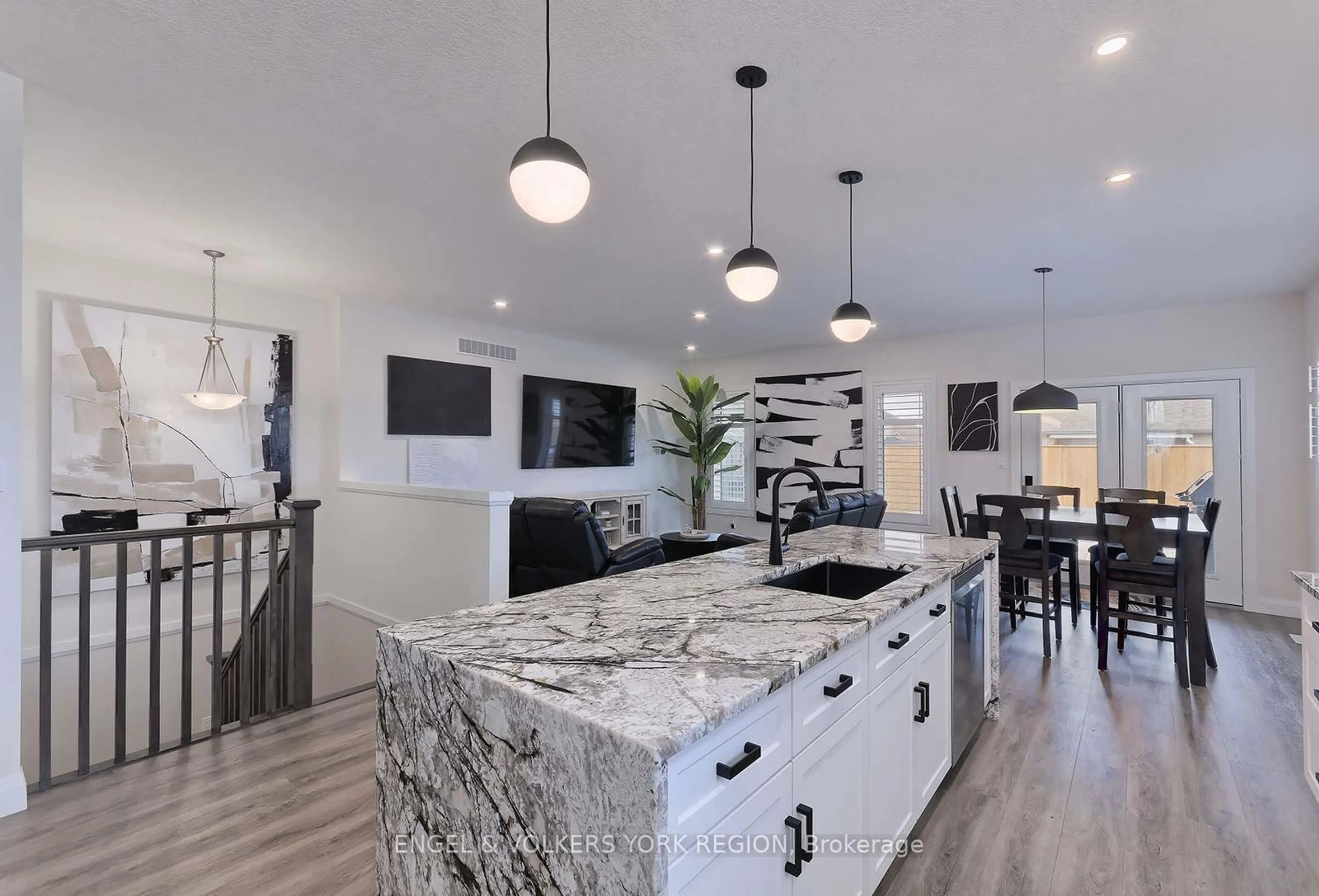 Open concept kitchen for 129 Walsh St, Wellington North Ontario N0G 1A0