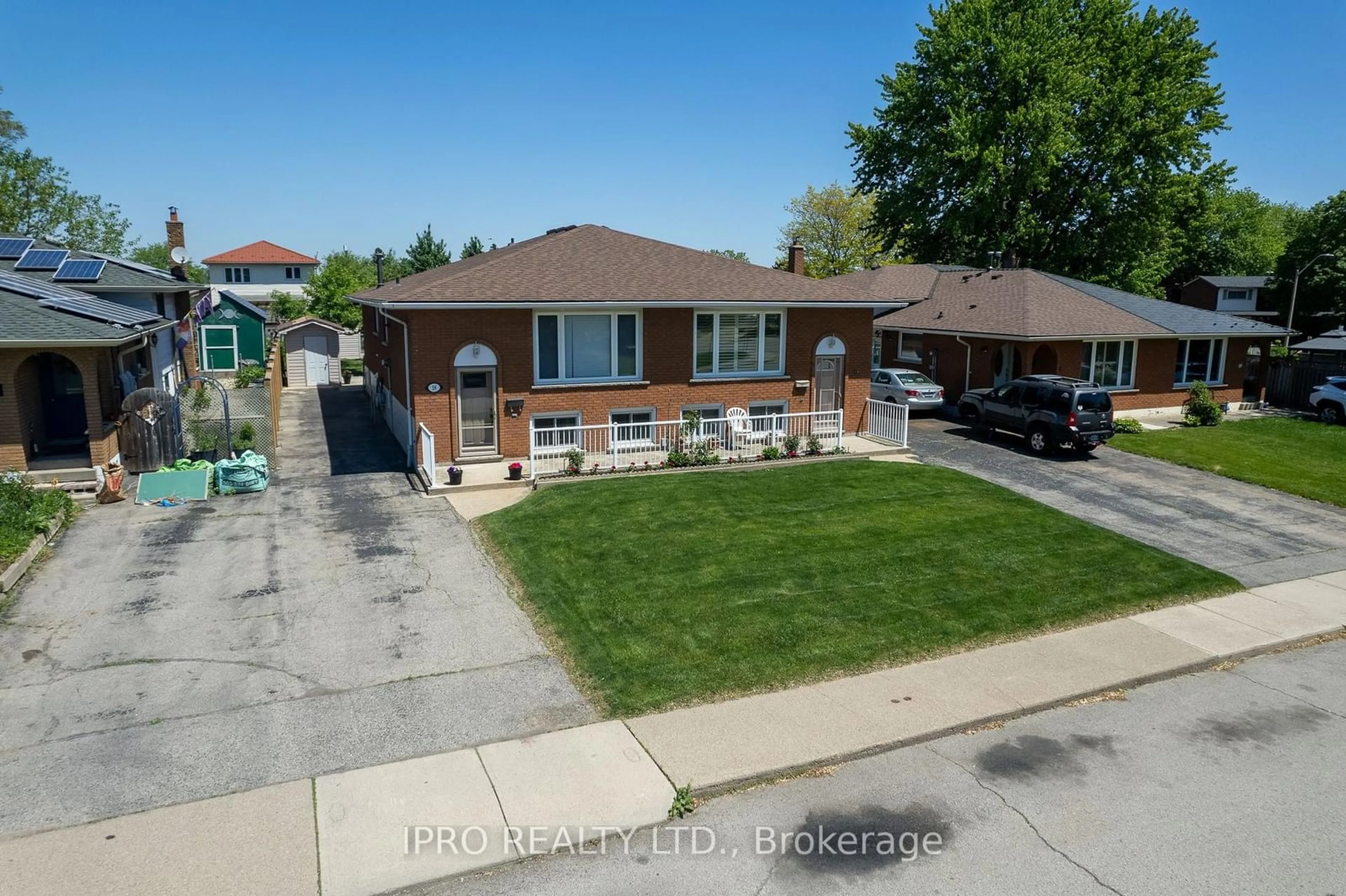 Home with brick exterior material, street for 18 Costain Crt, Hamilton Ontario L9C 5V5