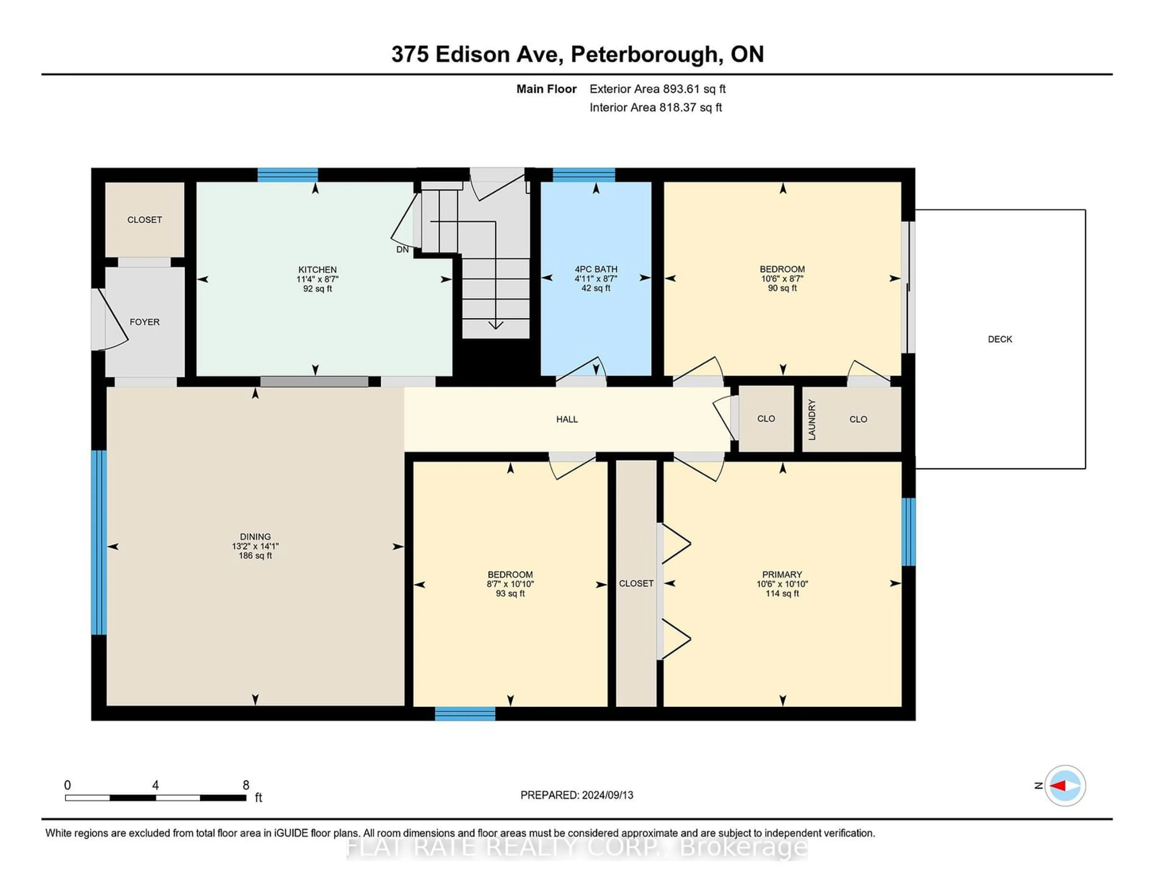 Floor plan for 375 EDISON Ave, Peterborough Ontario K9J 4G4