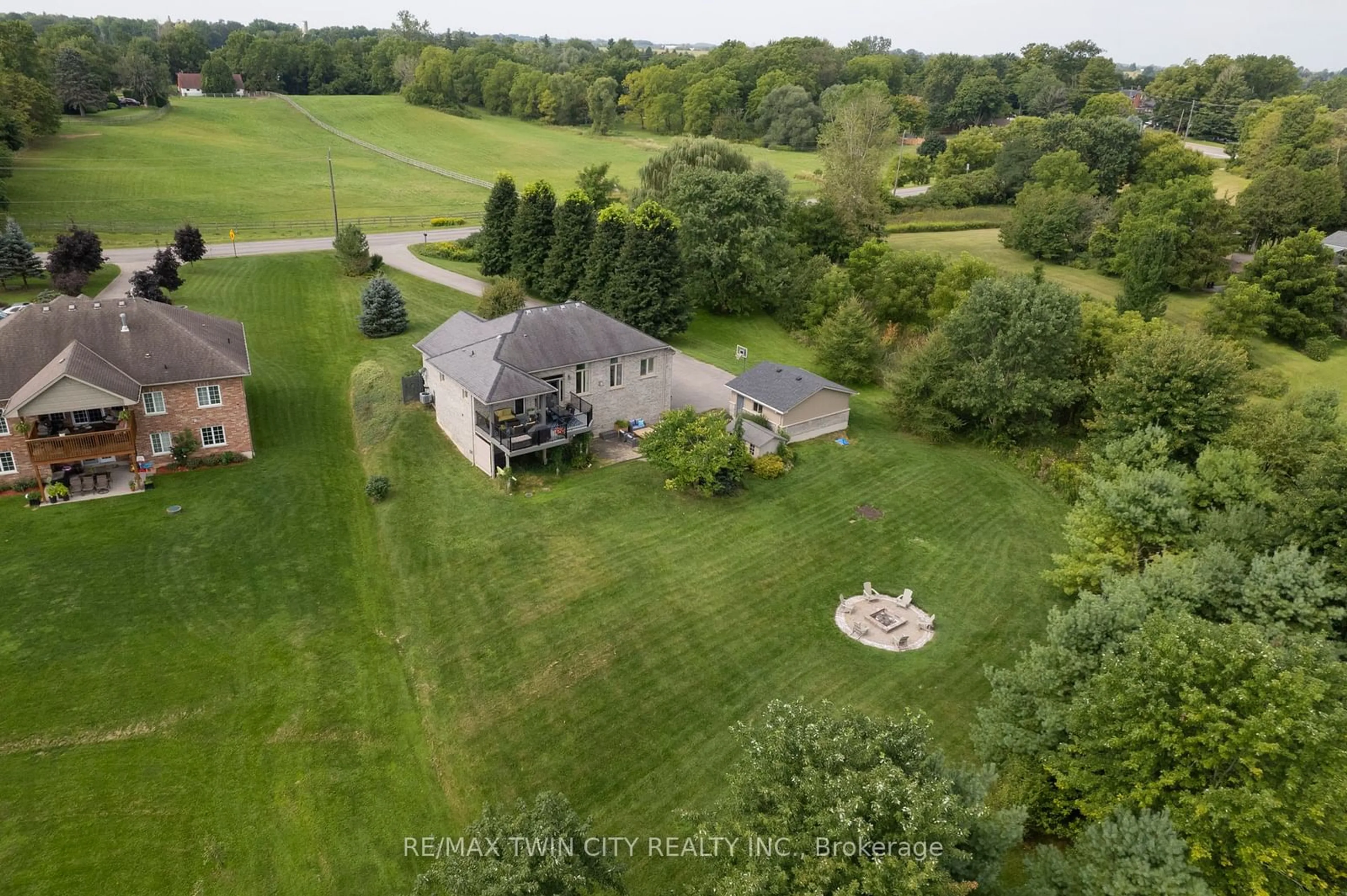 Frontside or backside of a home, the fenced backyard for 259 MCGILL Rd, Brant Ontario N0E 1K0