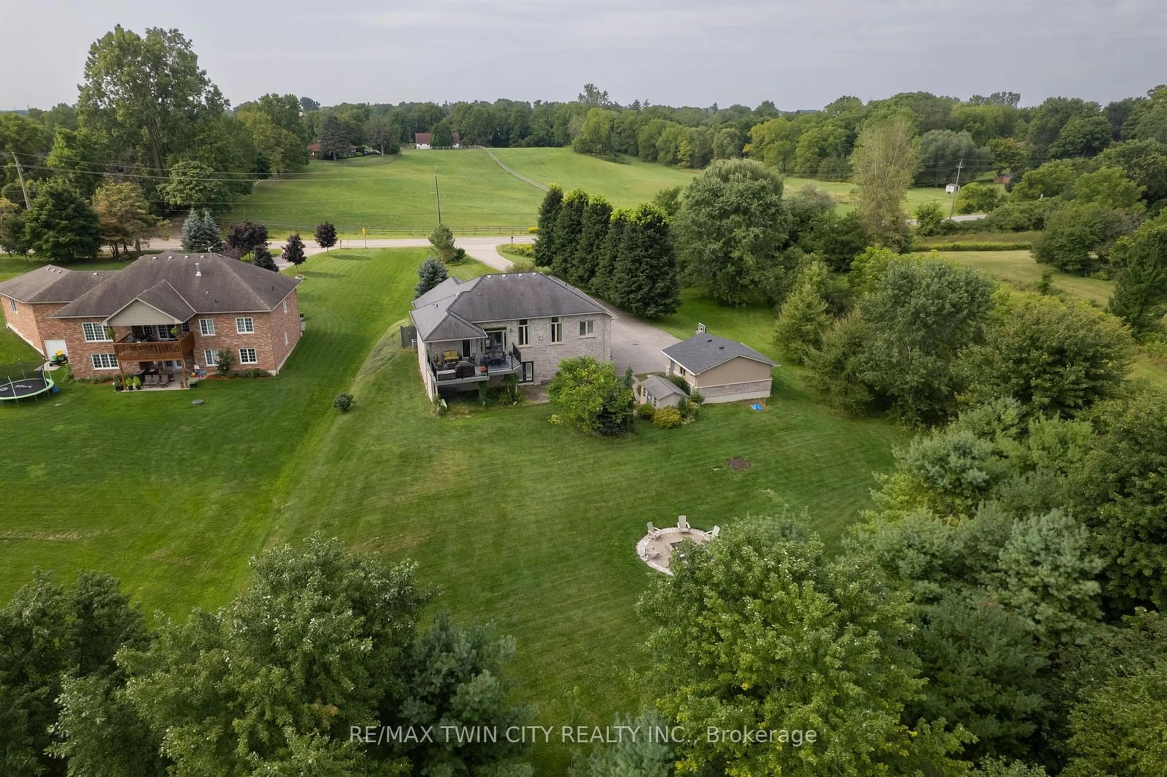 Frontside or backside of a home, the fenced backyard for 259 MCGILL Rd, Brant Ontario N0E 1K0