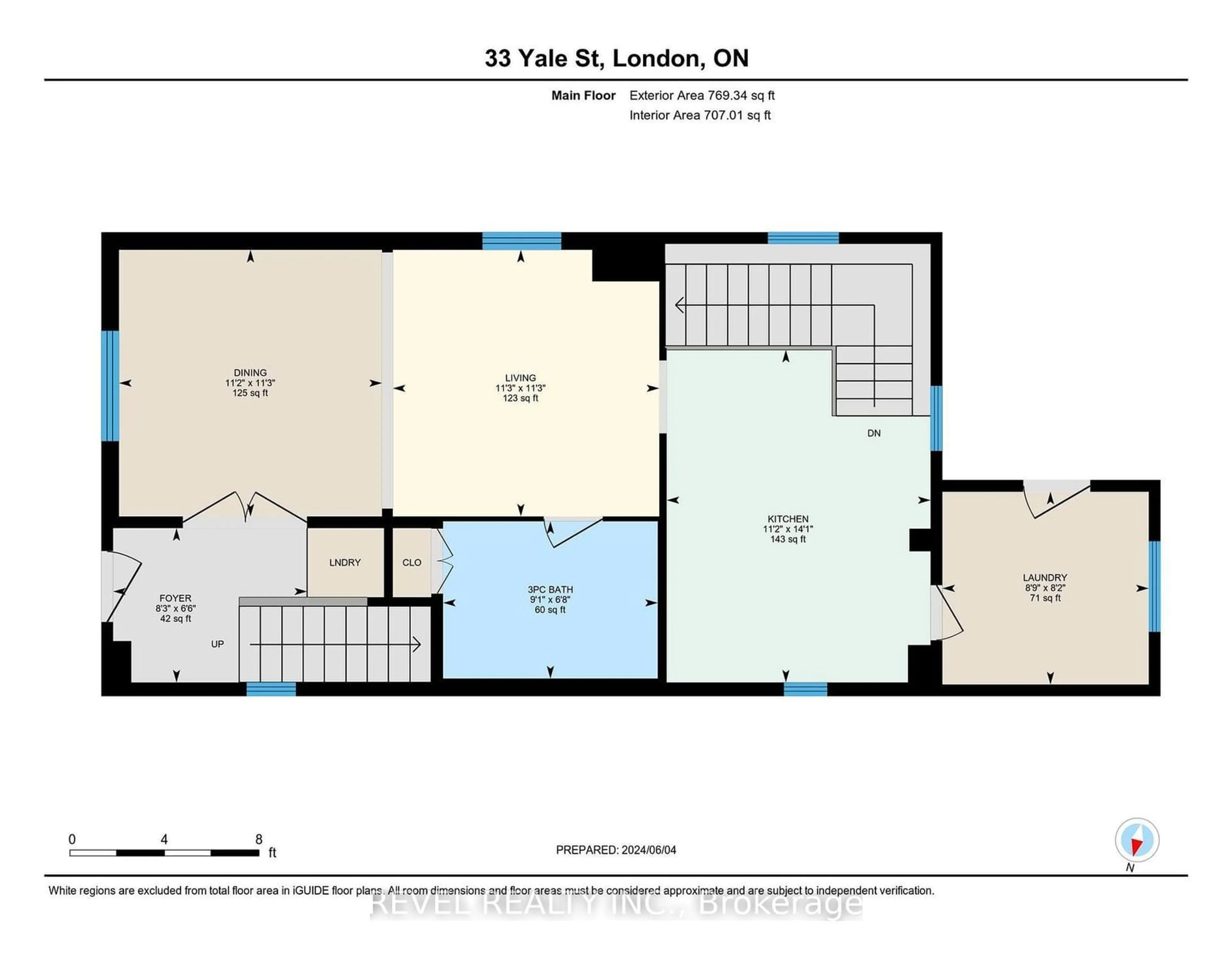 Floor plan for 33 Yale St, London Ontario N6A 3Y3