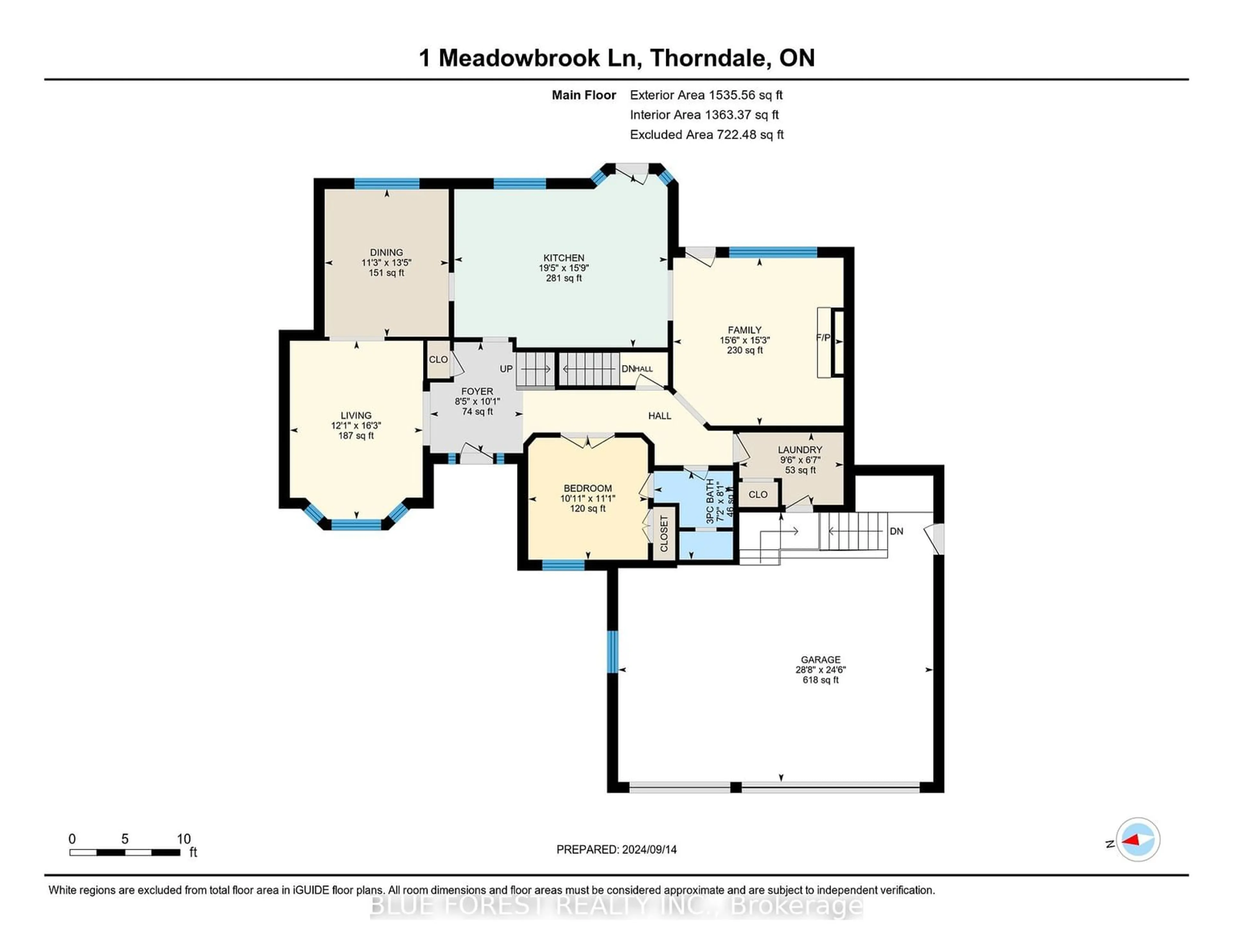 Floor plan for 1 Meadowbrook Lane, Thames Centre Ontario N0M 2P0