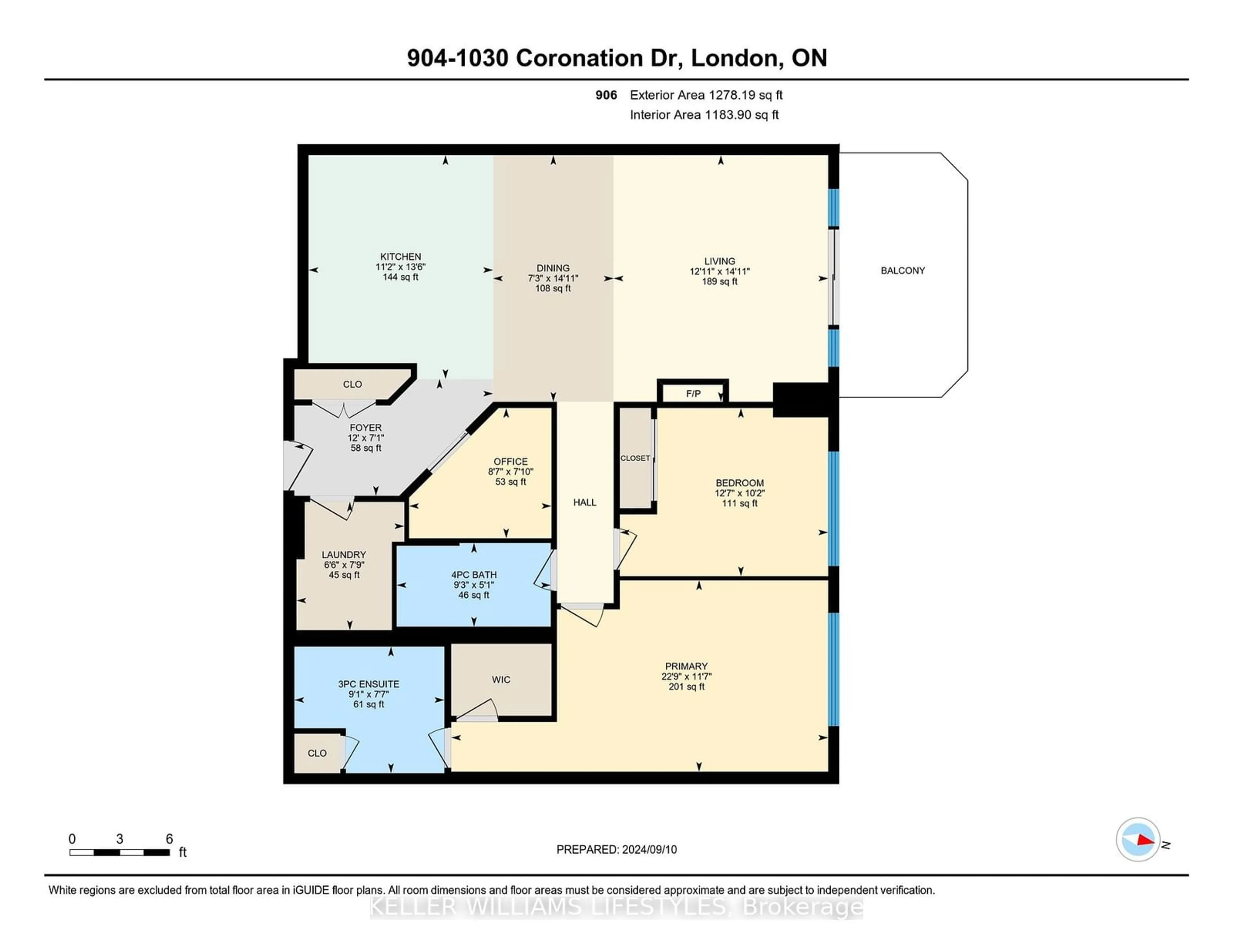 Floor plan for 1030 Coronation Dr #906, London Ontario N6G 0G5