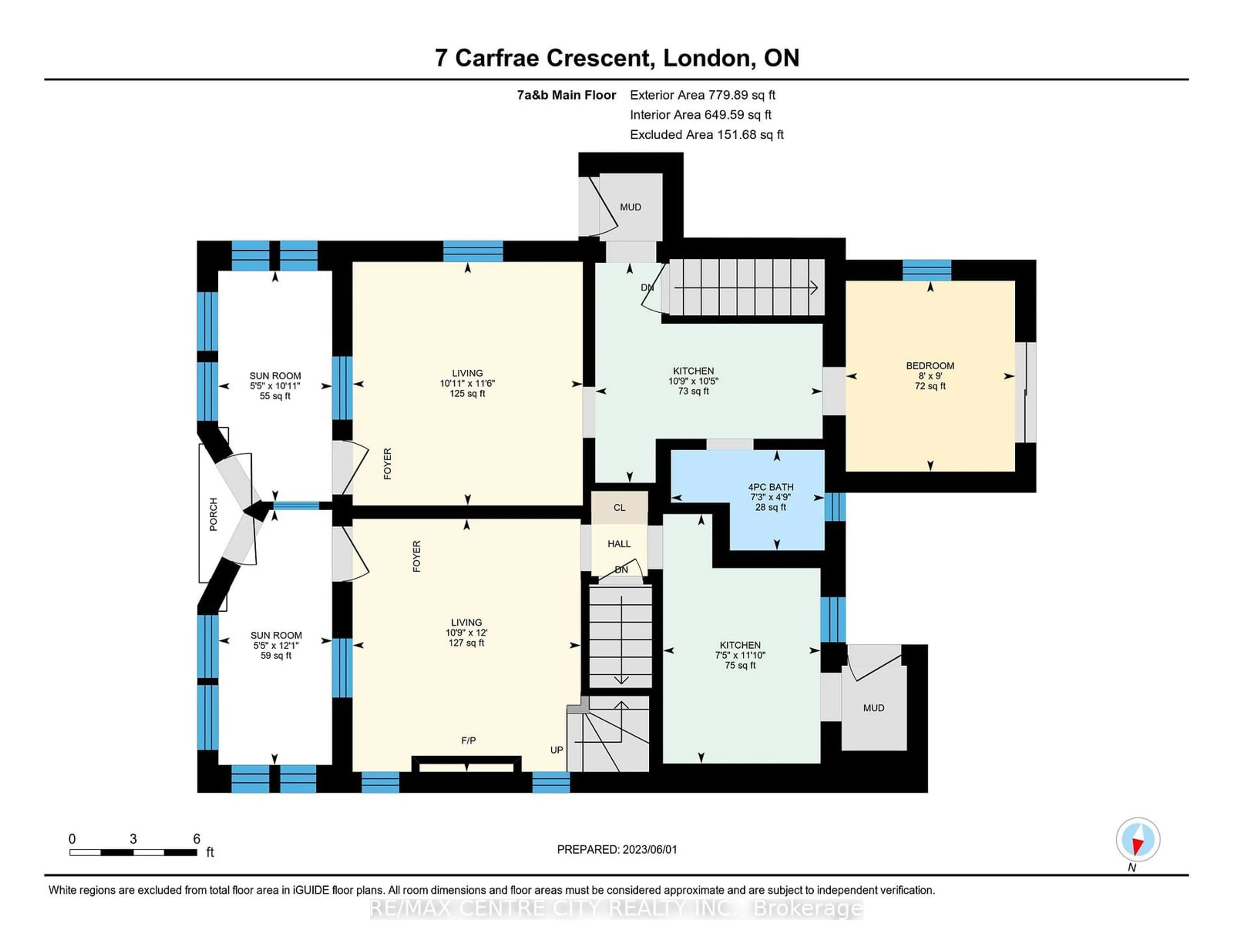 Floor plan for 7 Carfrae Cres, London Ontario N6C 4A8