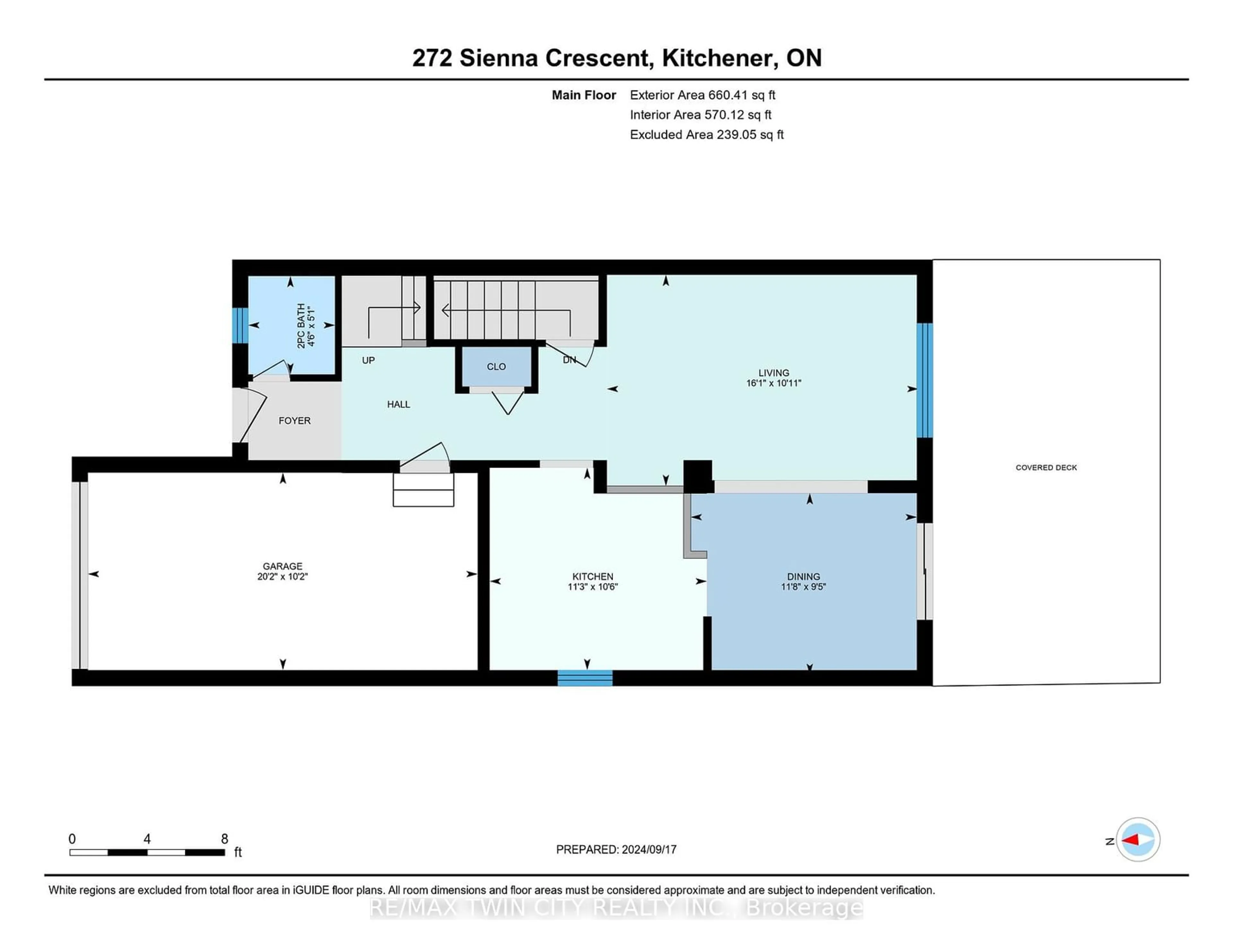 Floor plan for 272 Sienna Cres, Kitchener Ontario N2R 1T5