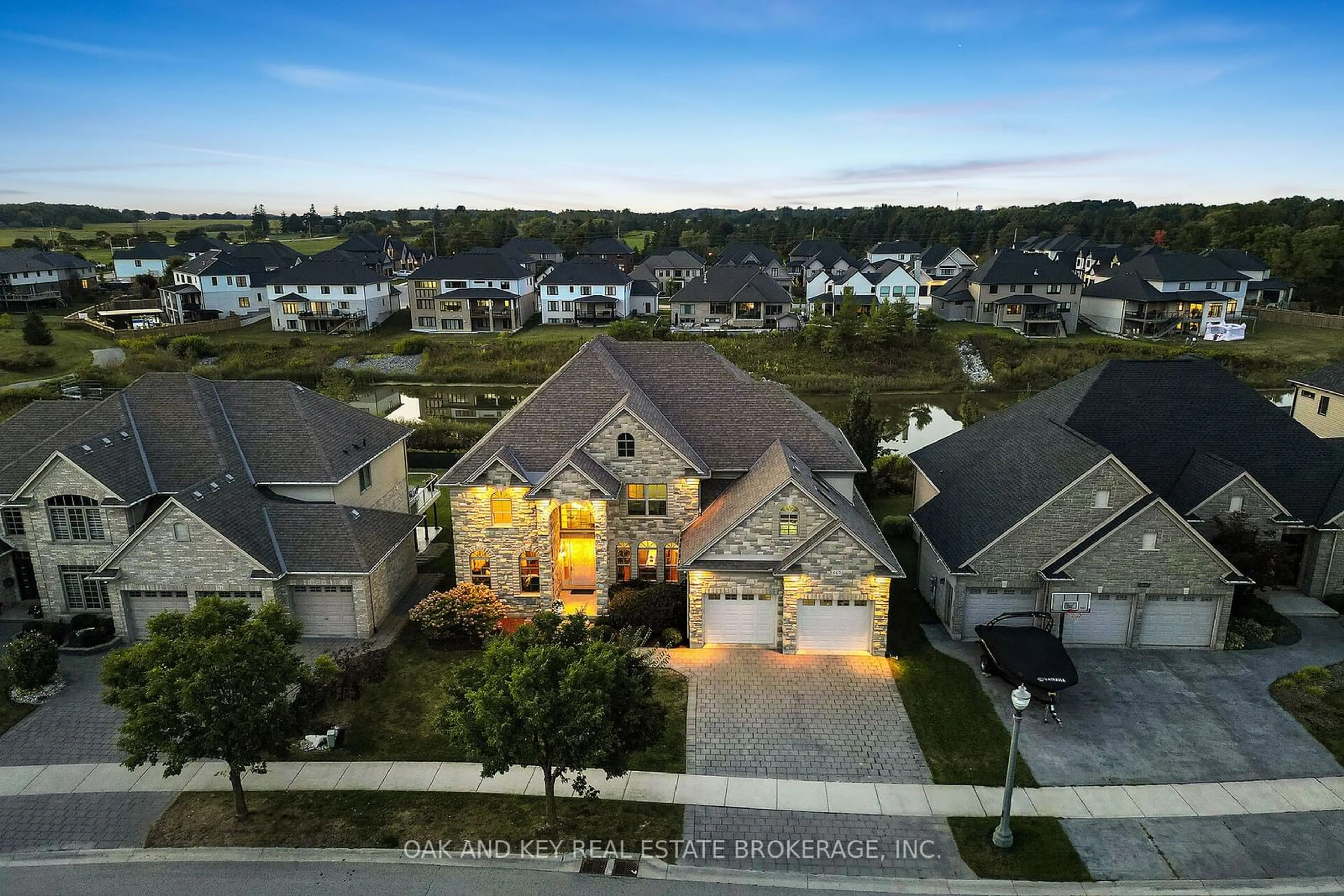 Frontside or backside of a home, the street view for 465 Eagletrace Dr, London Ontario N6G 0E7