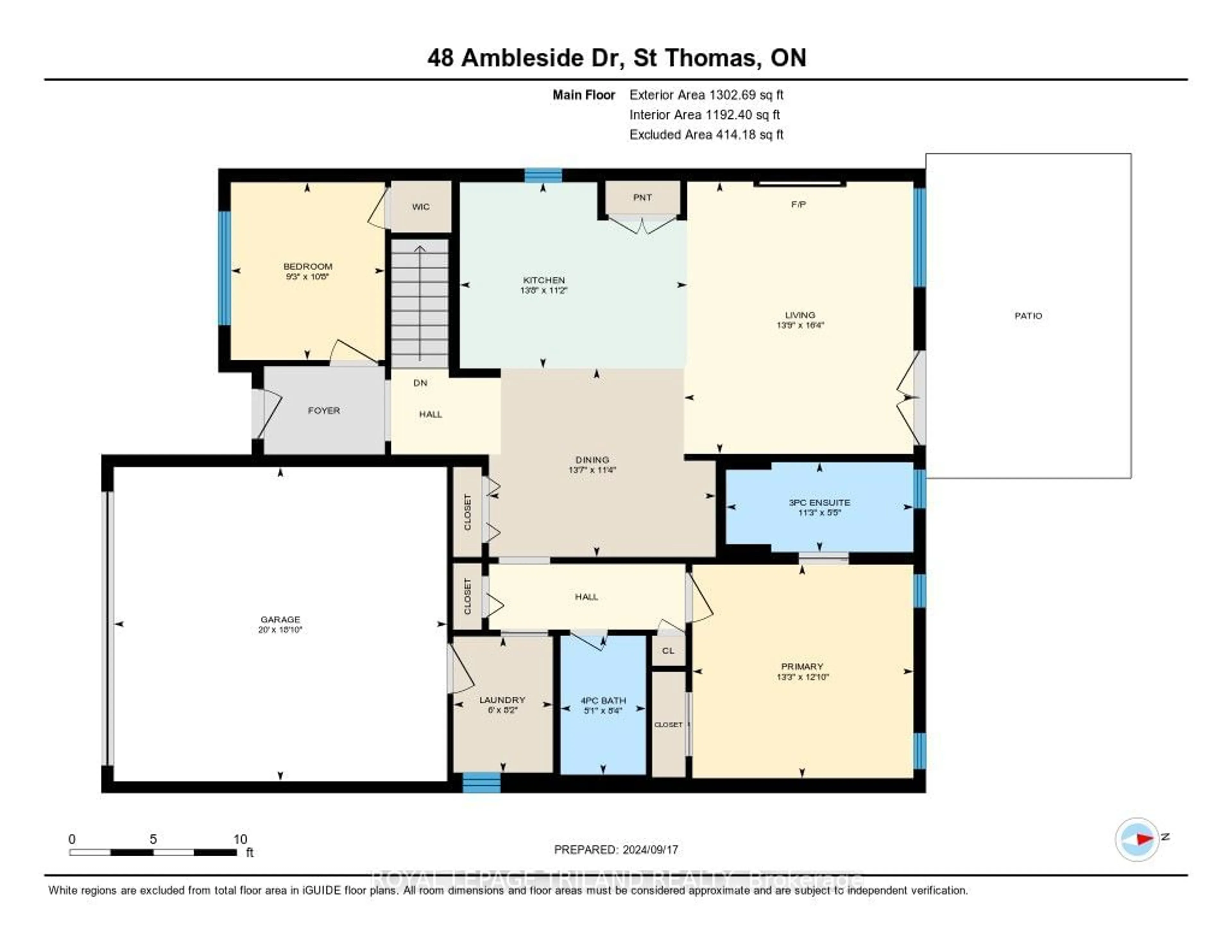 Floor plan for 48 Ambleside Dr, St. Thomas Ontario N5P 4K3