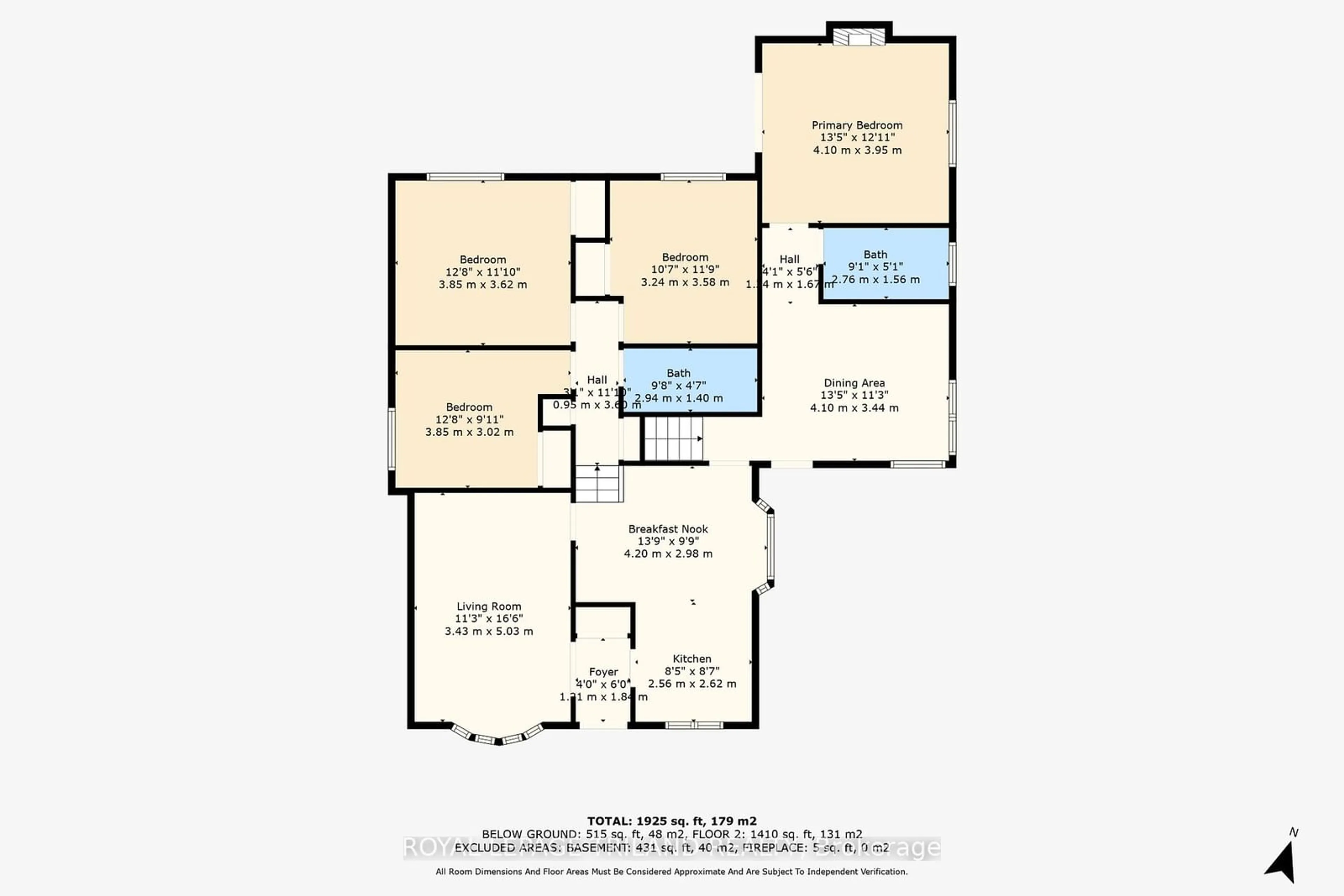 Floor plan for 151 Paperbirch Cres, London Ontario N6G 1L8