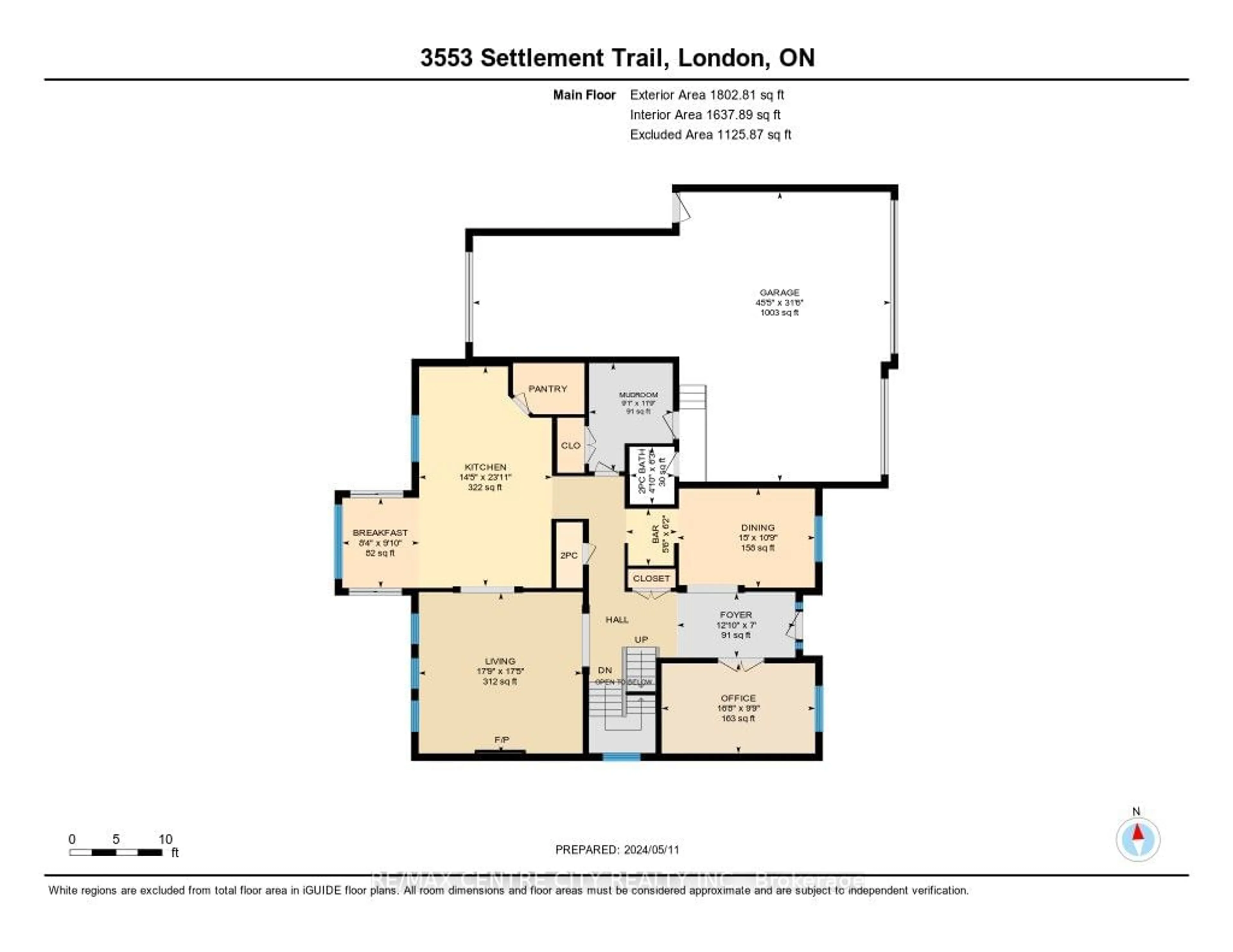 Floor plan for 3553 Settlement Tr, London Ontario N6P 0A8