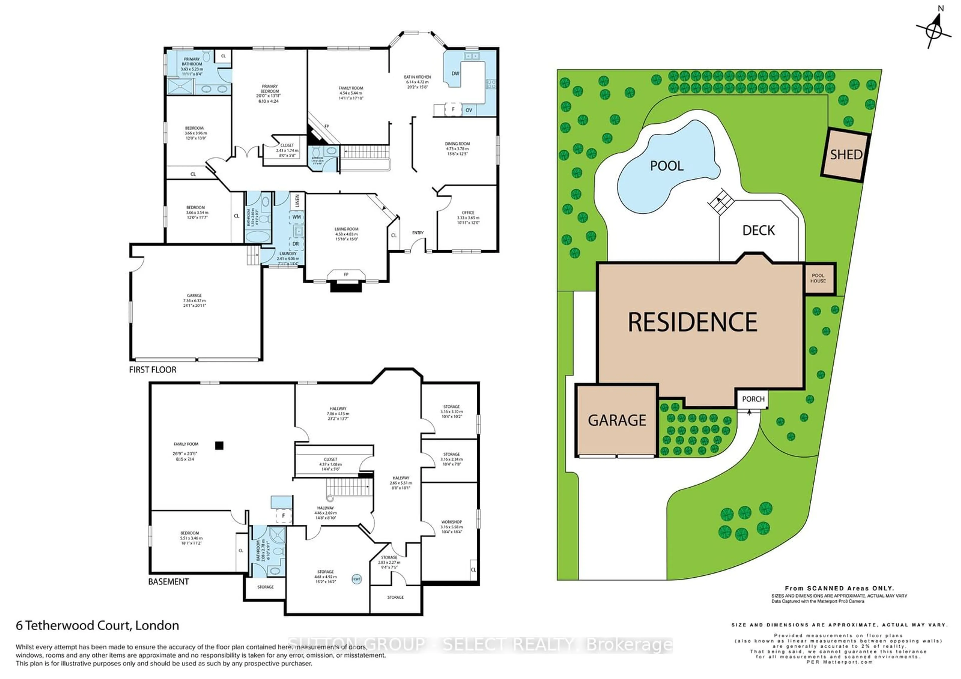 Floor plan for 6 Tetherwood Crt, London Ontario N5X 3W3