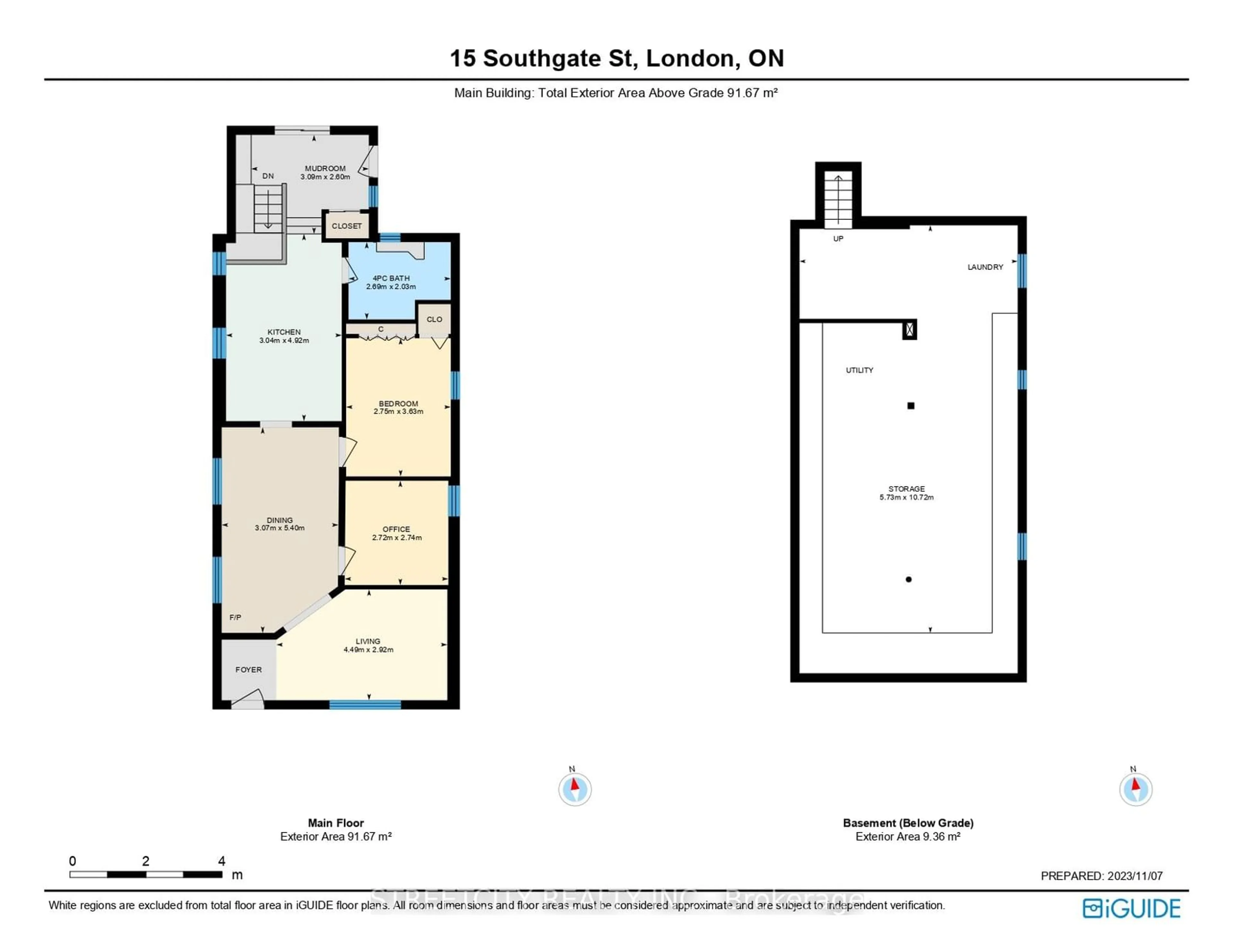 Floor plan for 15 SOUTHGATE St, London Ontario N6C 4H2