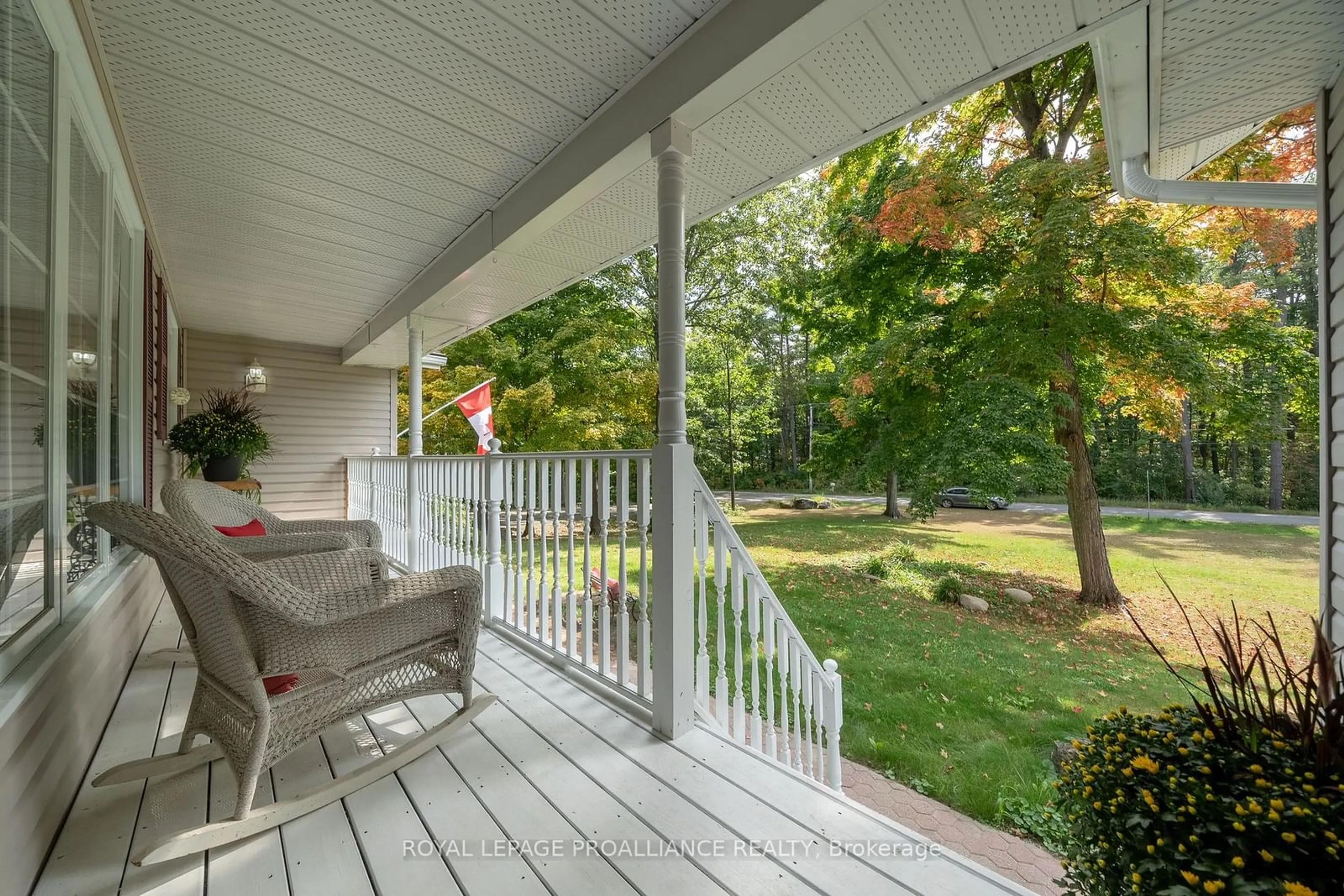 Patio, the fenced backyard for 710 Airport Rd, Quinte West Ontario K0K 3E0