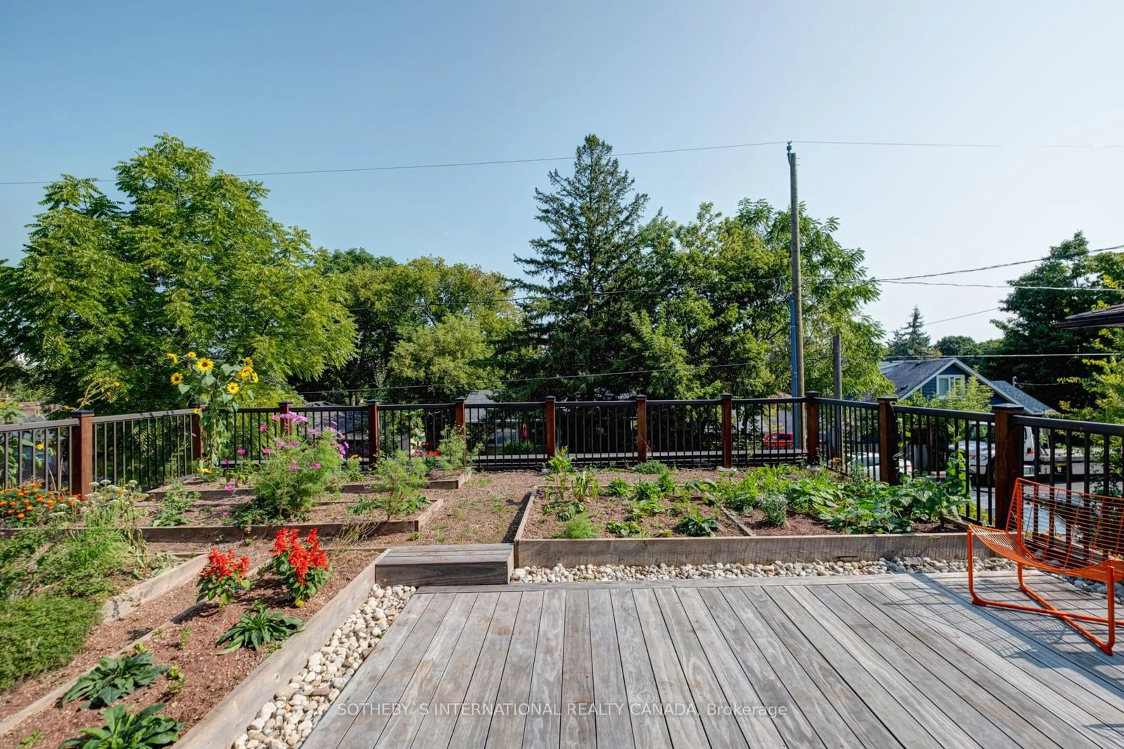 Patio, the fenced backyard for 274 Kathleen St, Guelph Ontario N1H 4Y5