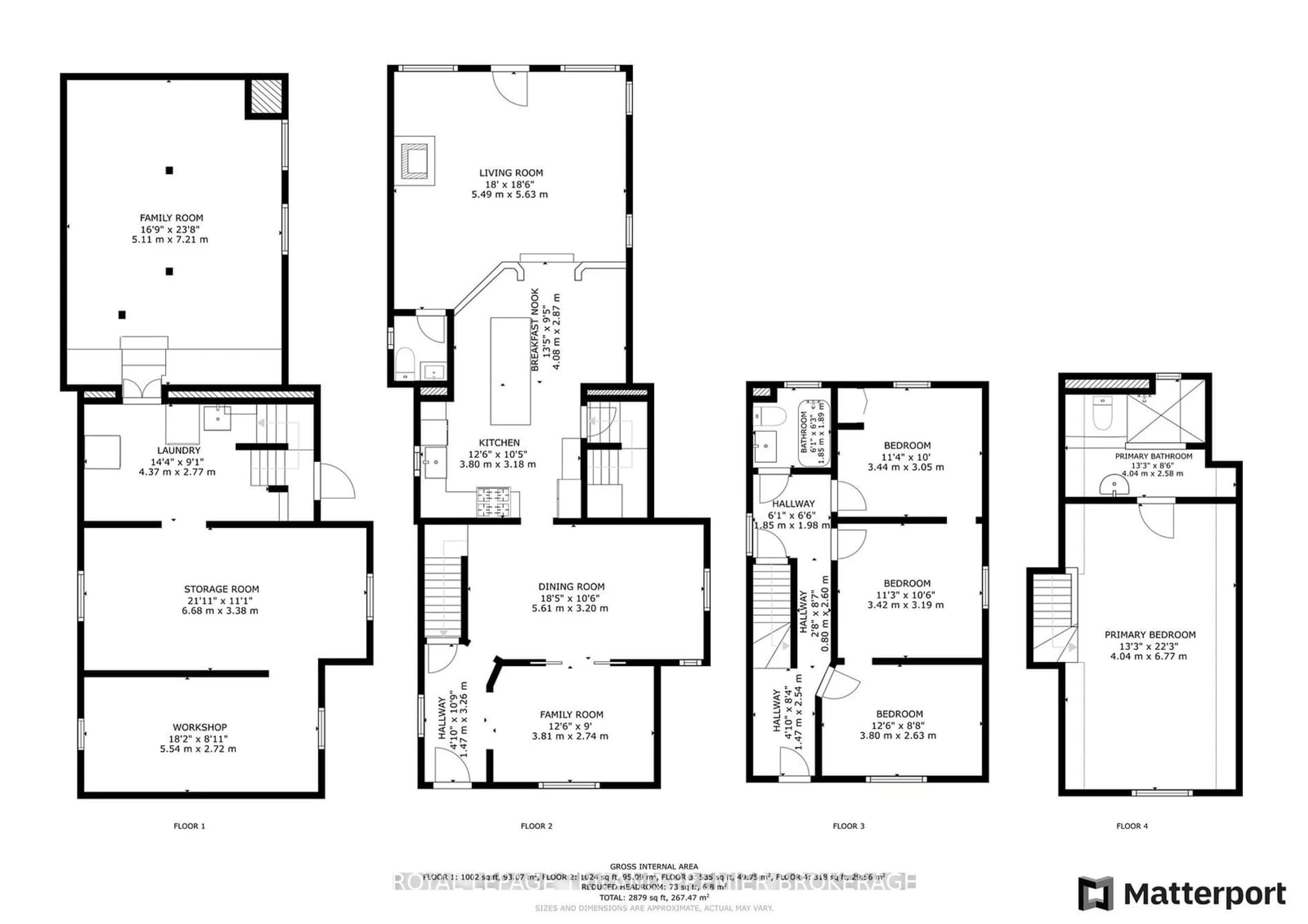 Floor plan for 136 LANGARTH St, London Ontario N6C 1Z5