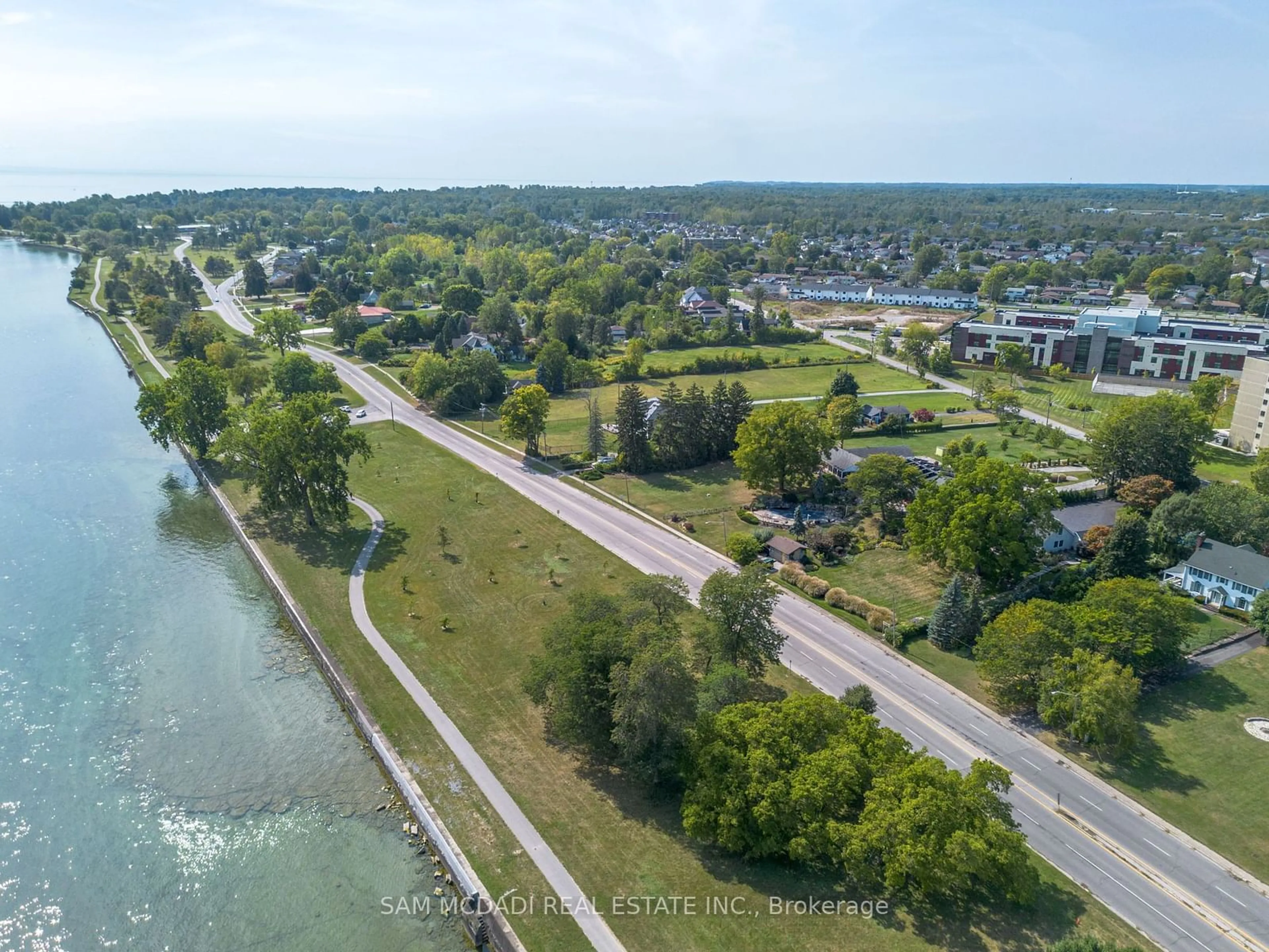 A pic from outside/outdoor area/front of a property/back of a property/a pic from drone, water/lake/river/ocean view for 14 Lakeshore Rd, Fort Erie Ontario L2A 1B1