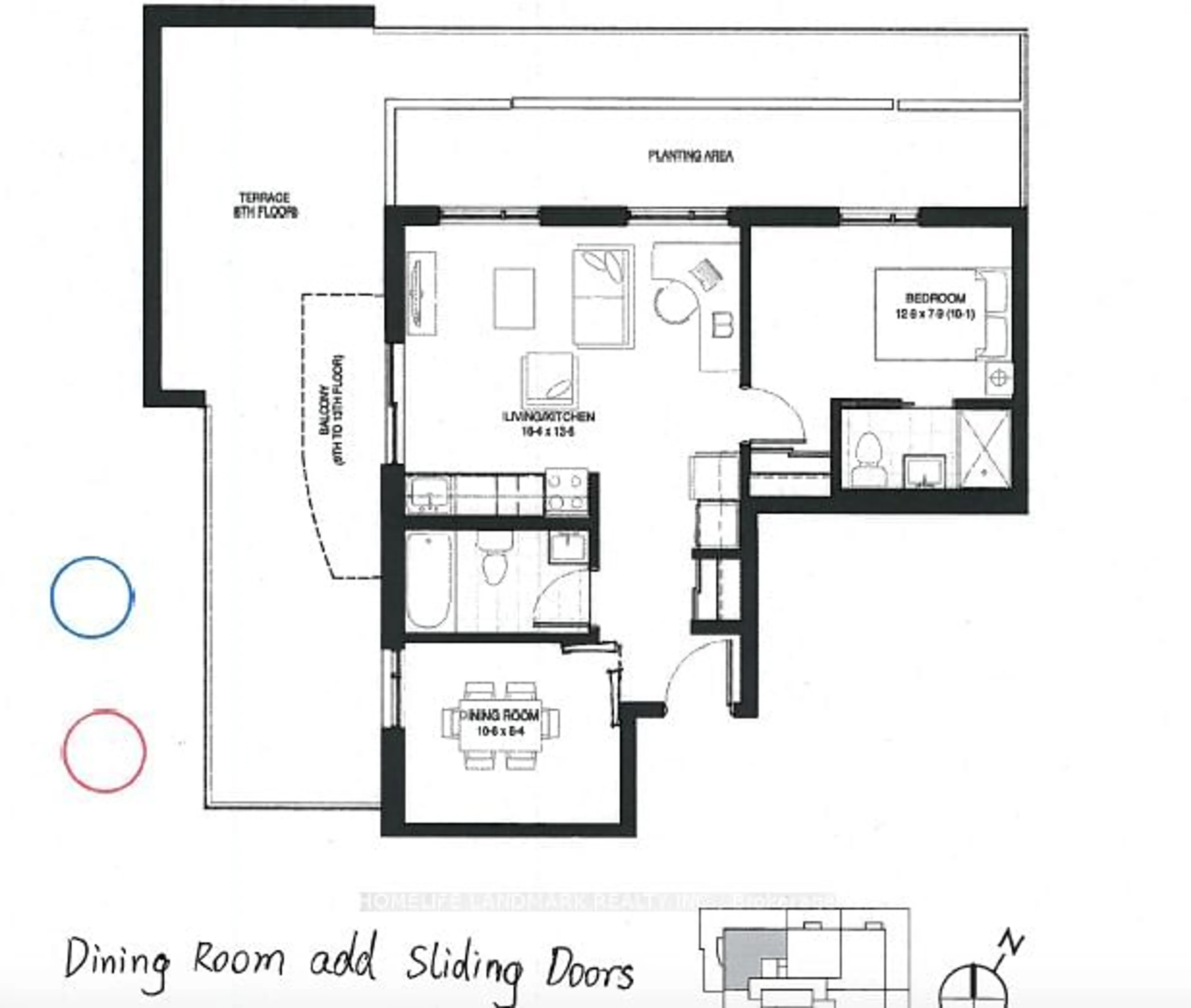 Floor plan for 246 Lester St #1101, Waterloo Ontario N2L 0H1