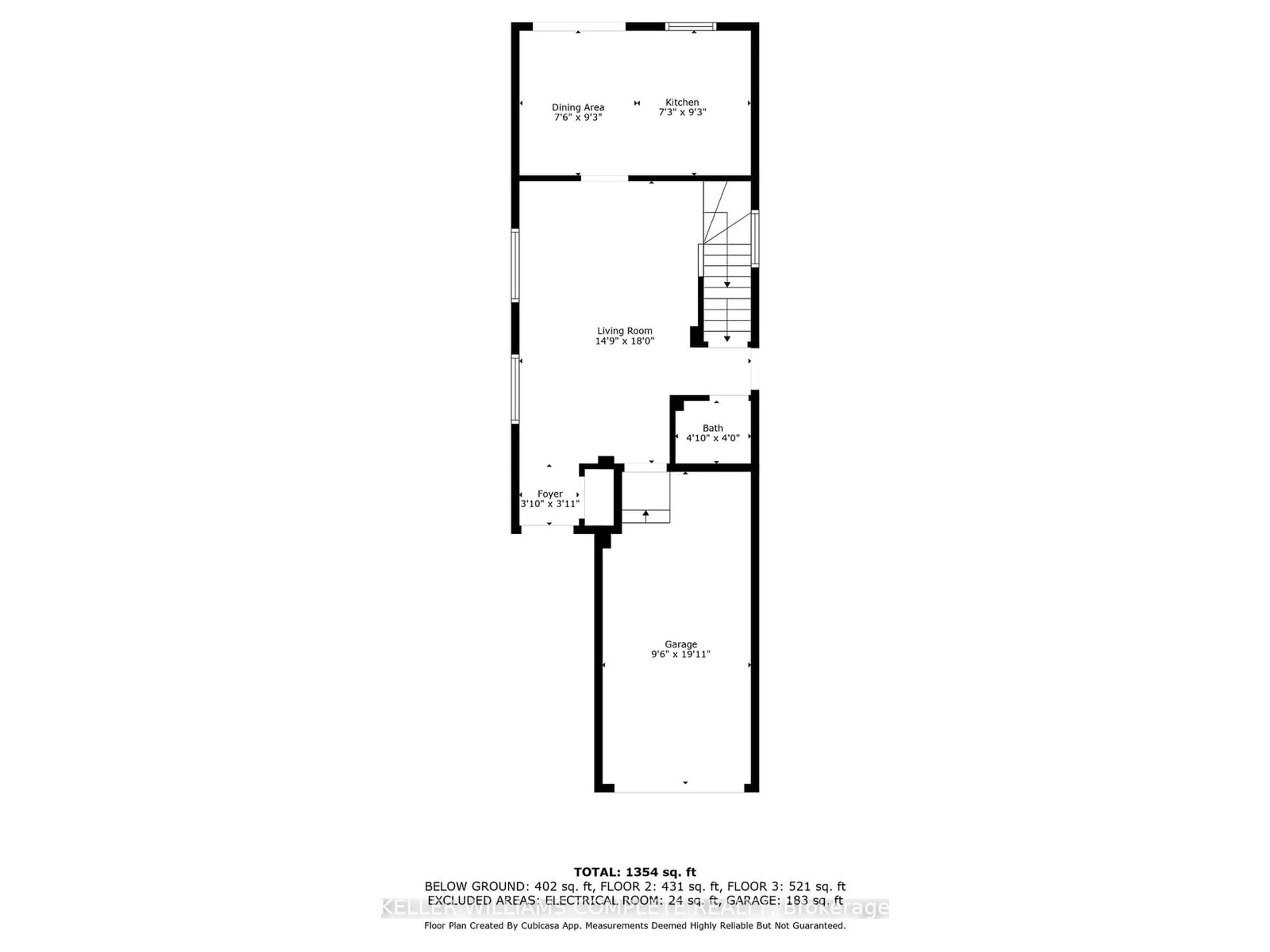 Floor plan for 20 SLATER Crt, Hamilton Ontario L0R 2H5