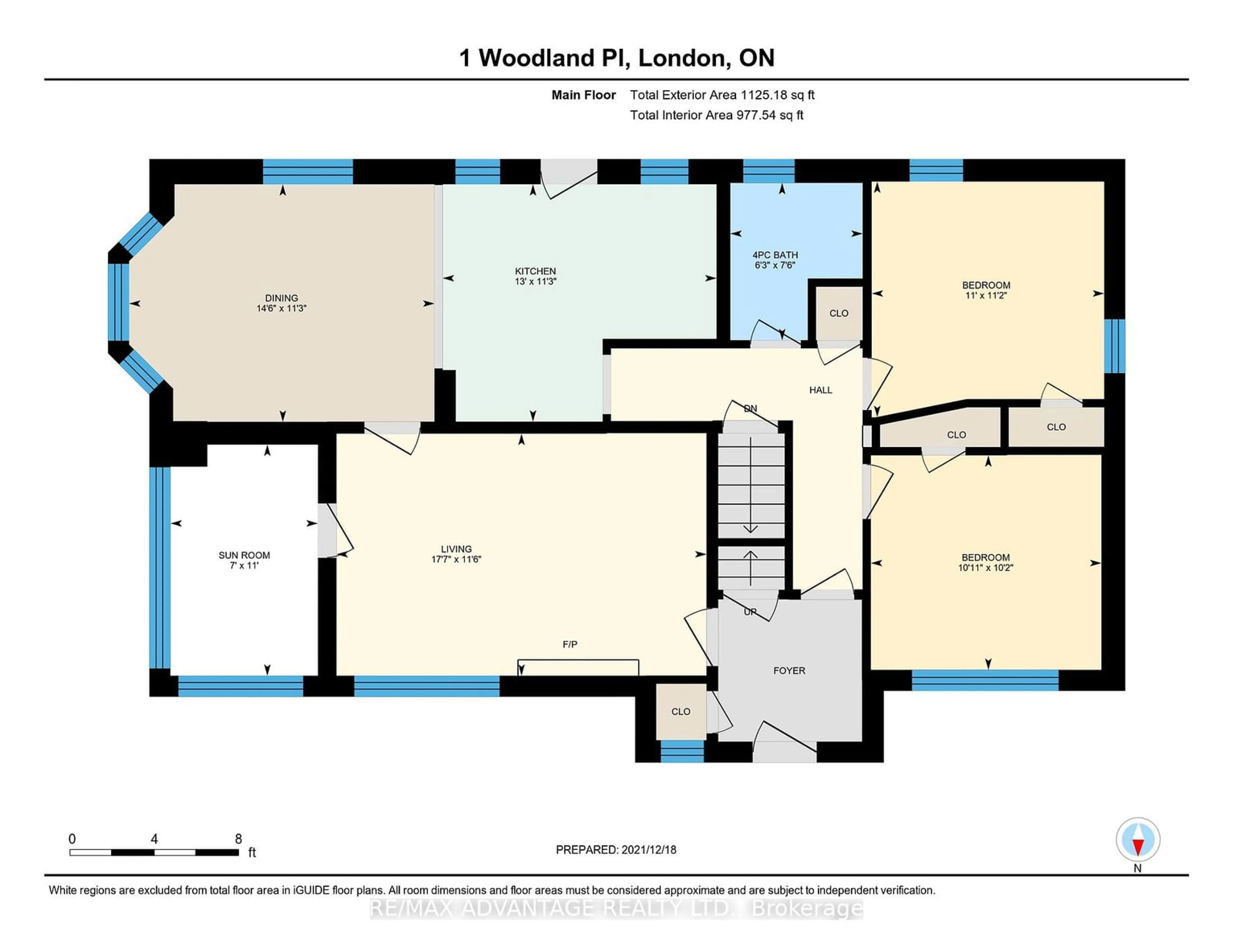 Floor plan for 1 Woodland Pl, London Ontario N6C 1H9